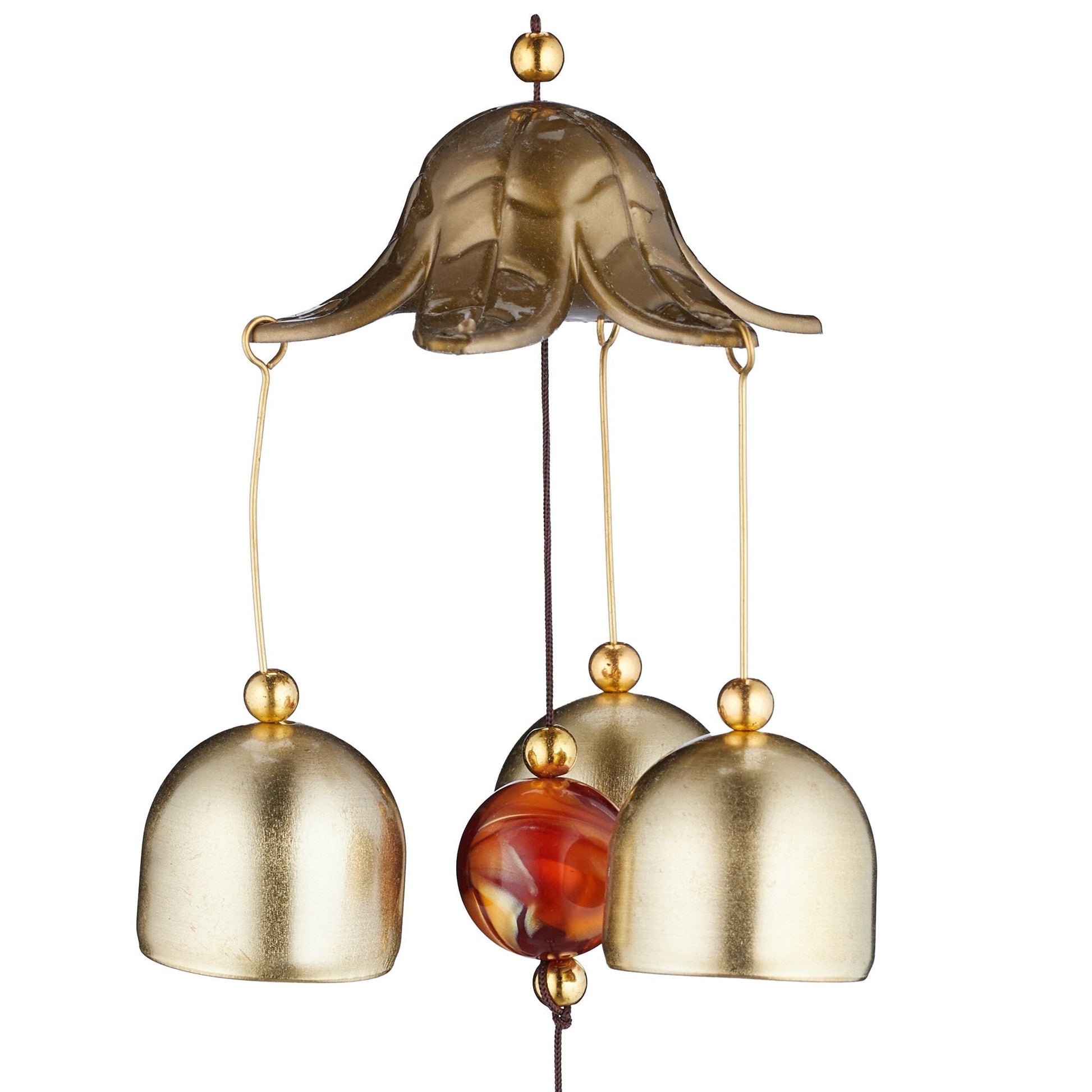 Windspiel 2er-Set mit Elefanten Gold-Rot-Schwarz von Relaxdays