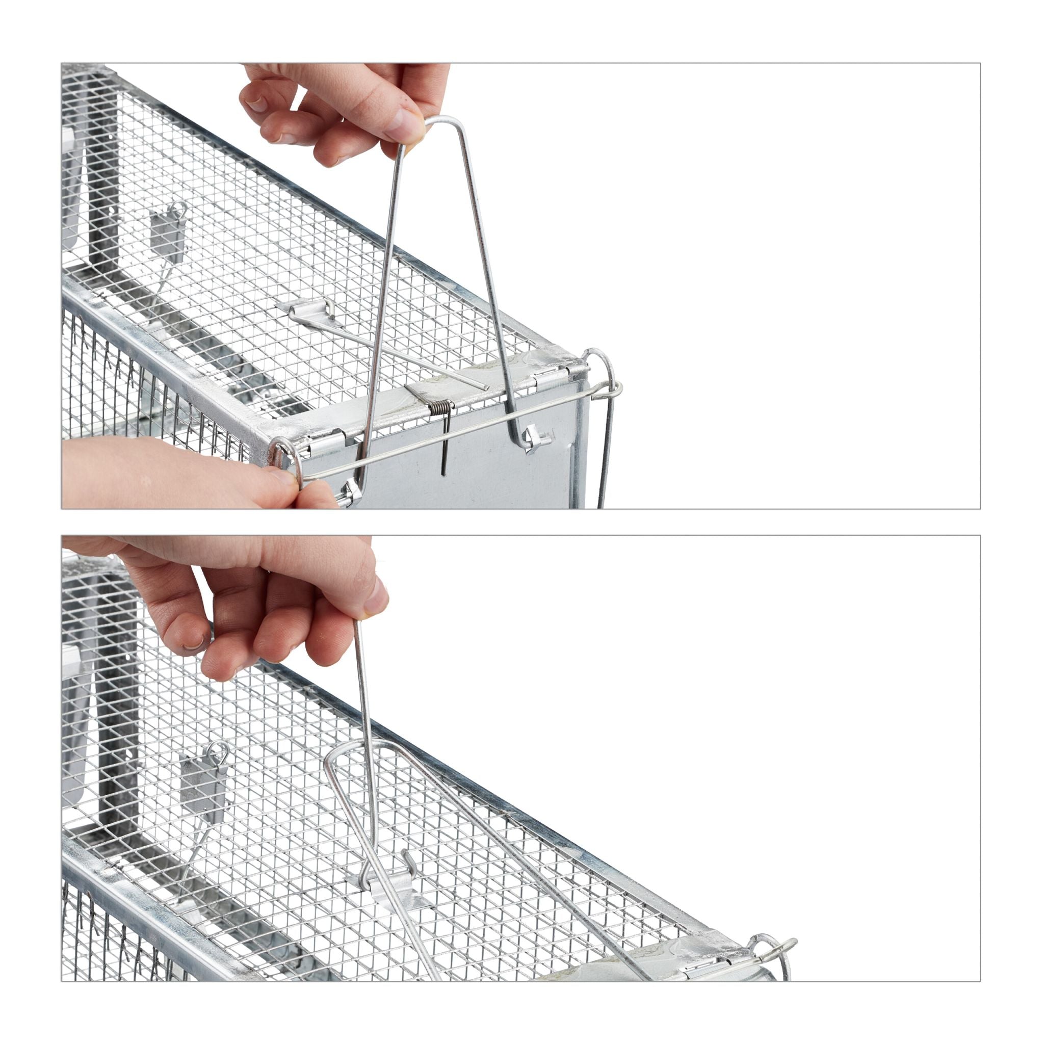 Lebendfalle für Mäuse und Ratten Silber von Relaxdays