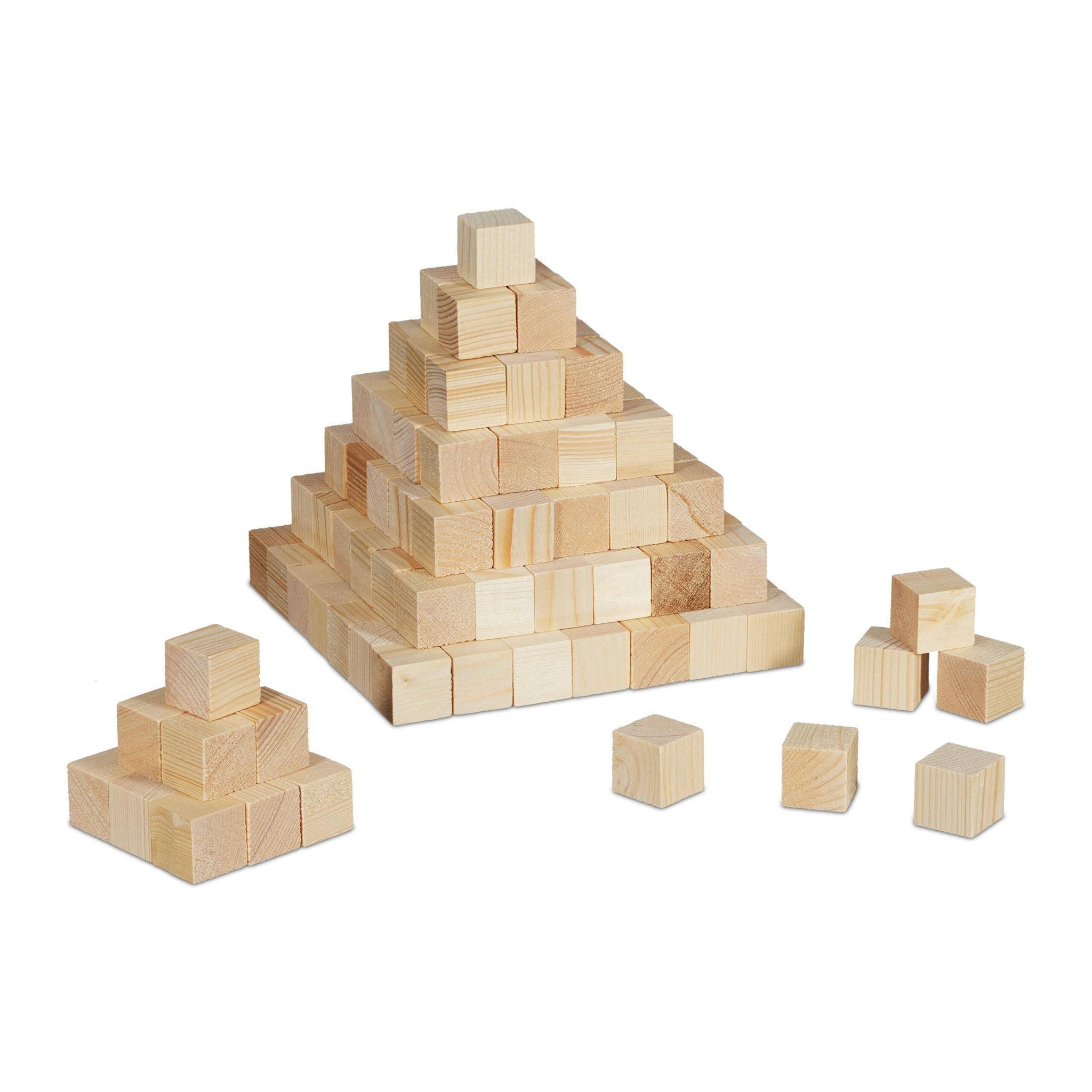 Holzwürfel 2cm 160er-Set Hellbraun von Relaxdays