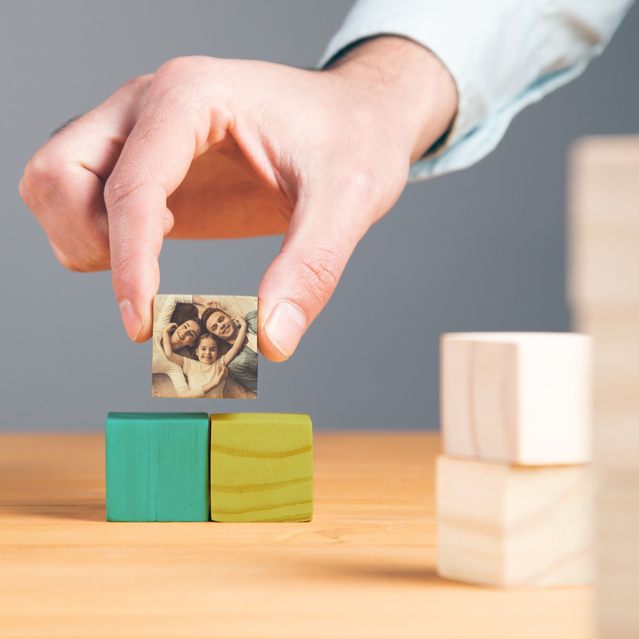 Holzwürfel 2cm 160er-Set Hellbraun von Relaxdays