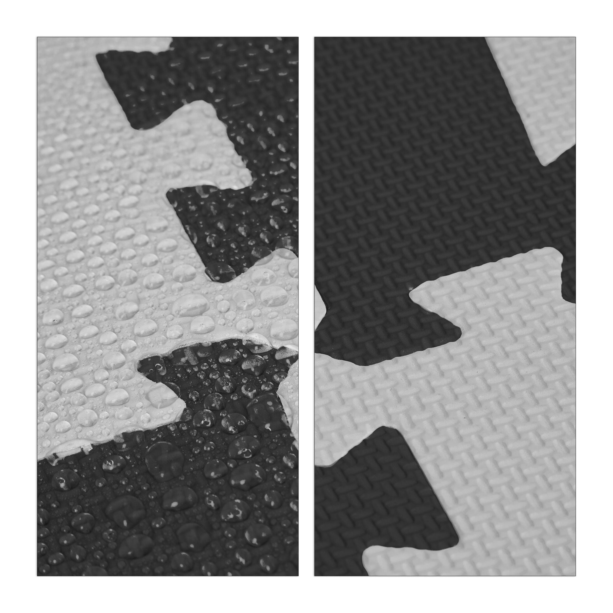 Puzzlematte ABC und Zahlen Anthrazit-Weiss-Grau von Relaxdays