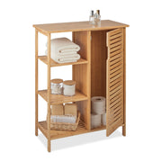 Badschrank Bambus Hellbraun von Relaxdays