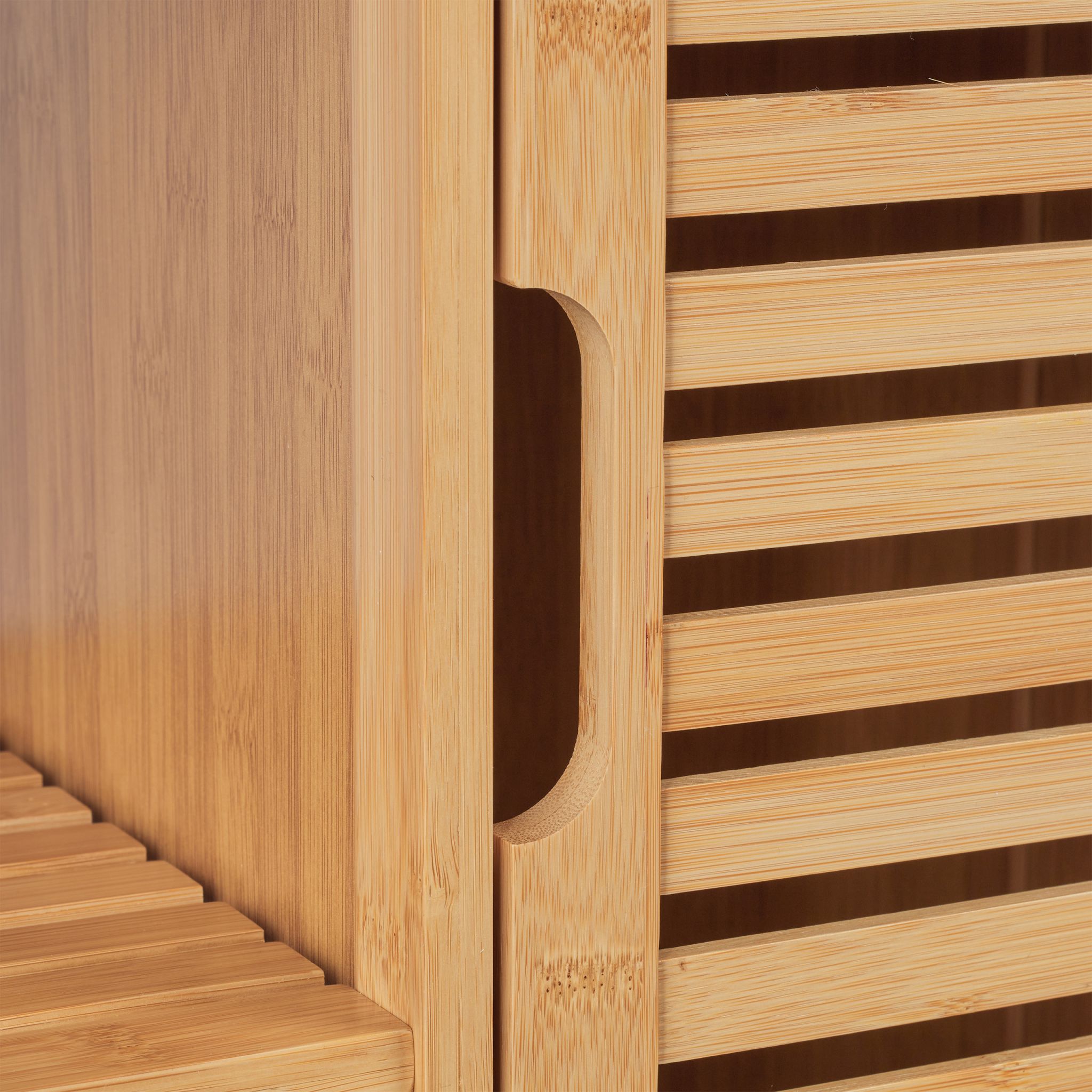 Badschrank Bambus Hellbraun von Relaxdays