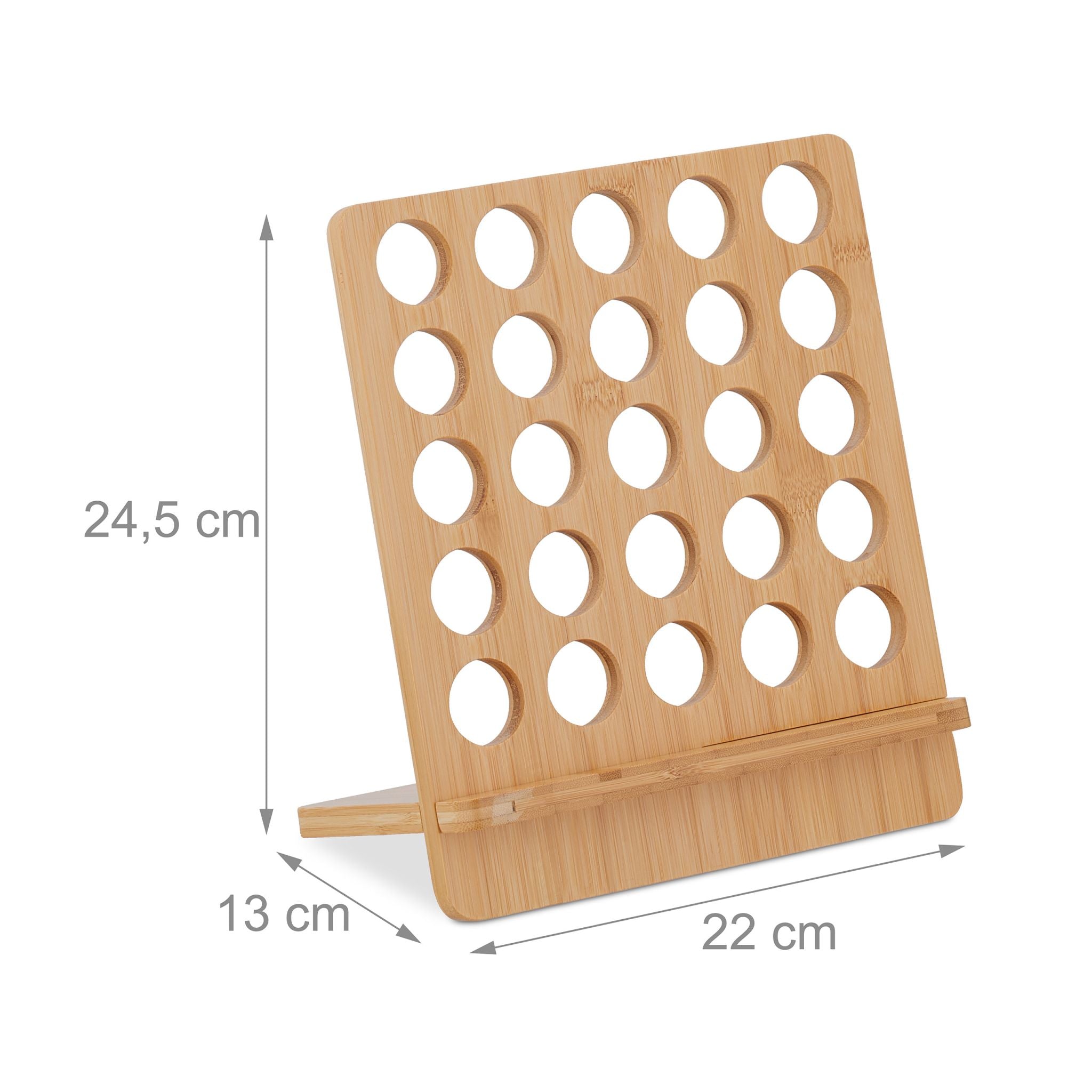 Nespresso Kapselhalter für 25 Kapseln Hellbraun von Relaxdays
