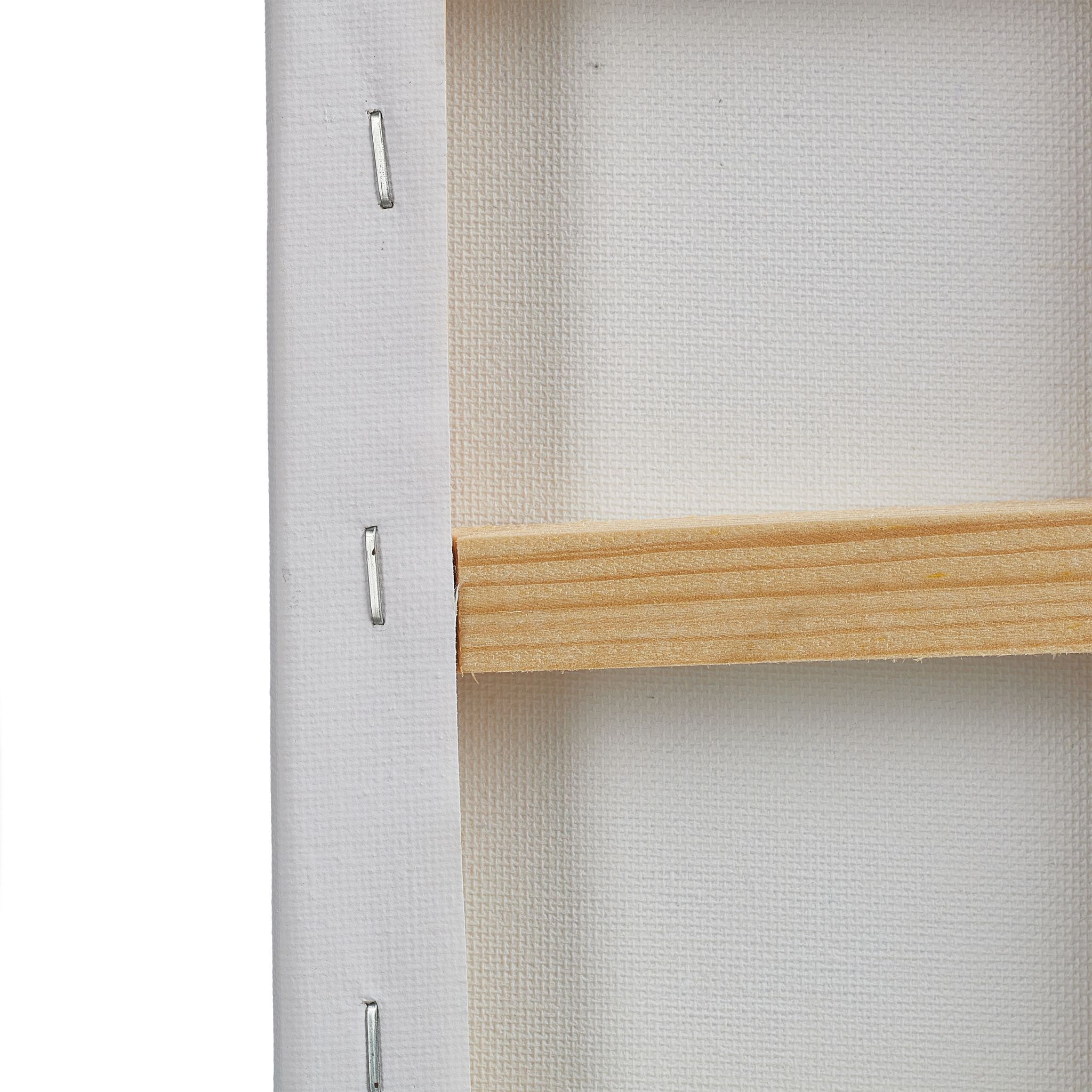 Leinwand 12 x 18cm 14er-Set Weiss von Relaxdays