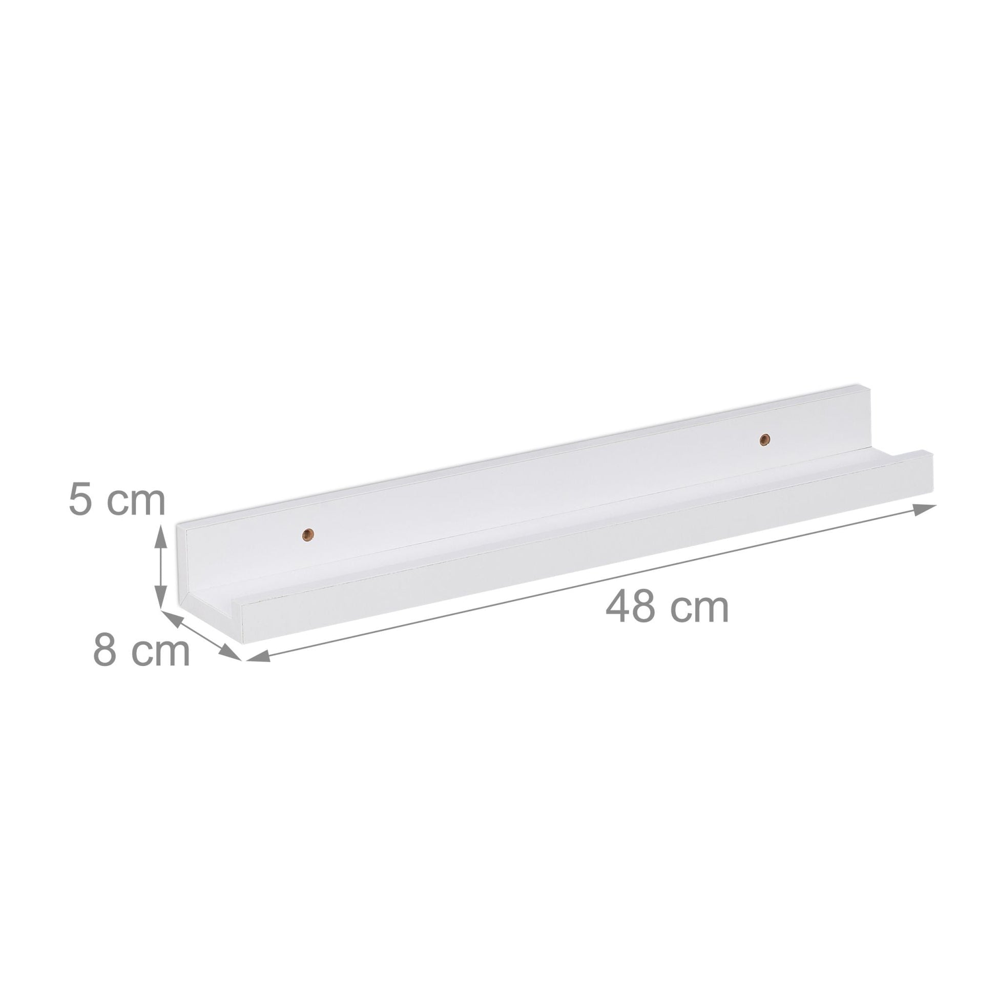 Bilderleiste für die Wand Weiss von Relaxdays