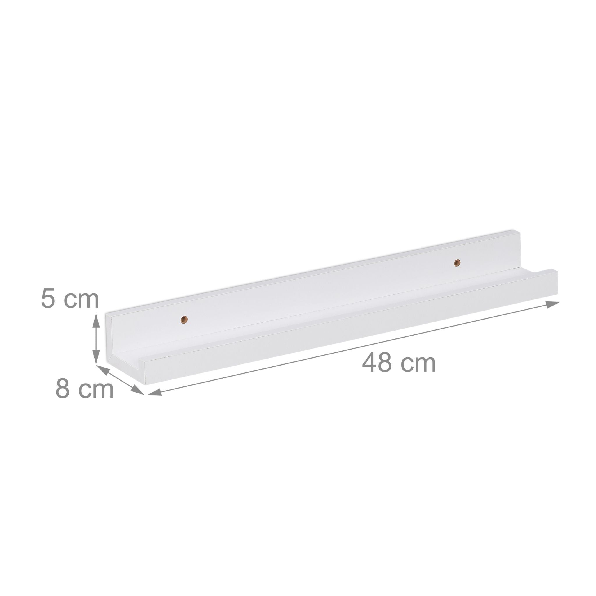Bilderleiste für die Wand Weiss von Relaxdays