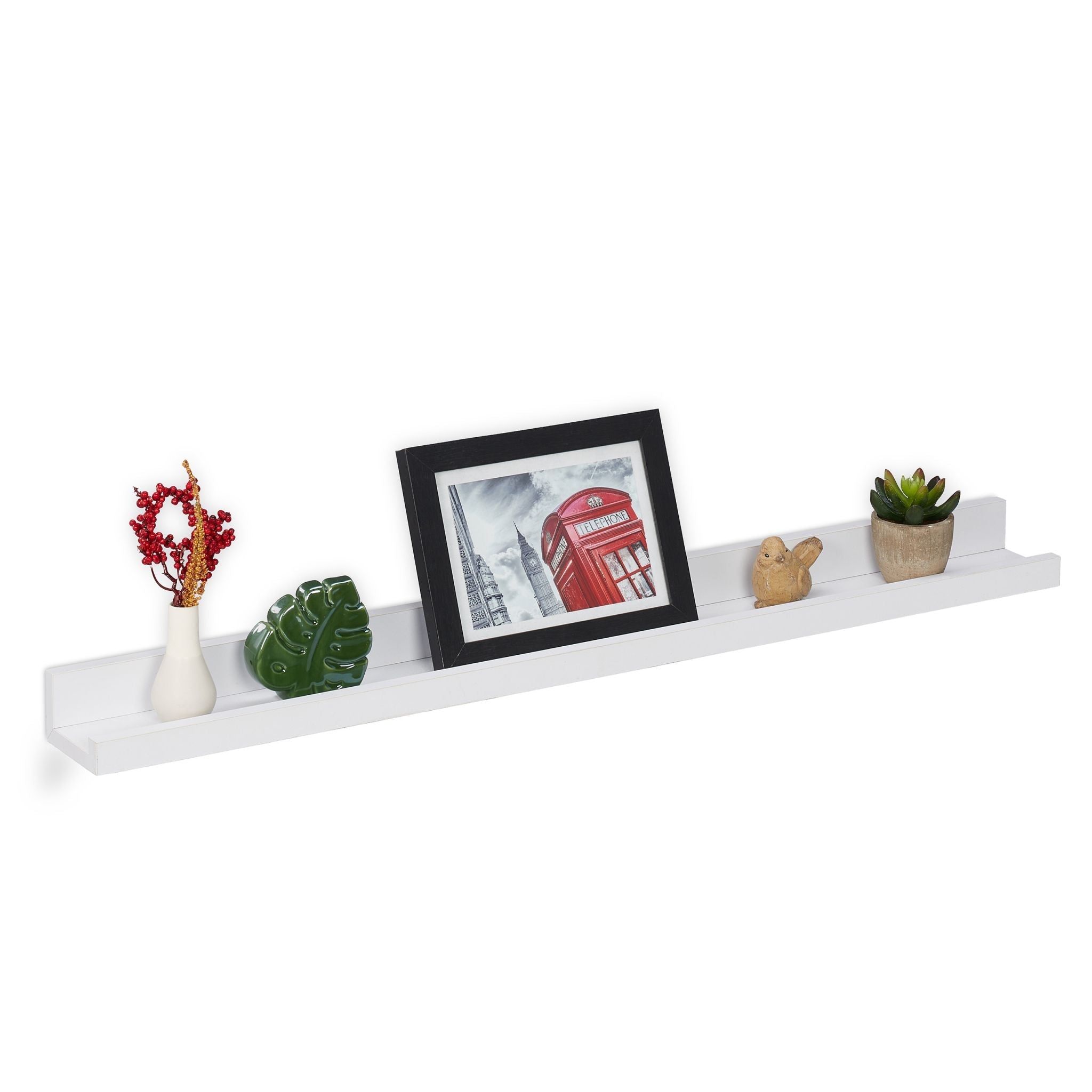 Bilderleiste für die Wand Weiss von Relaxdays