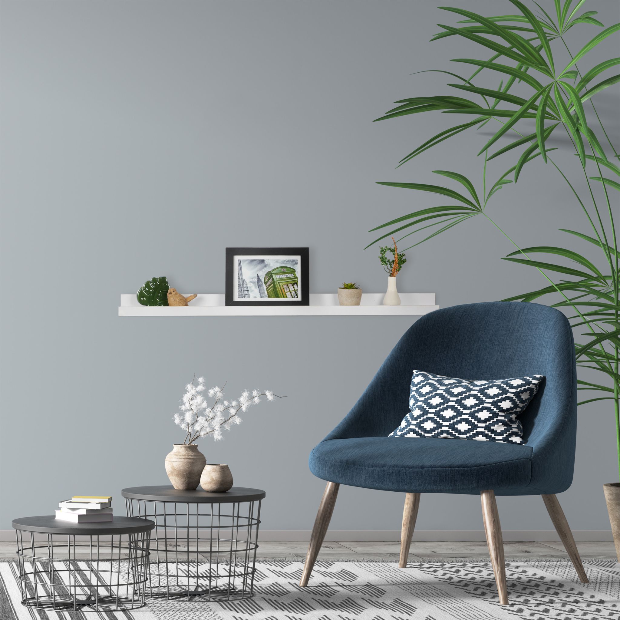 Bilderleiste für die Wand Weiss von Relaxdays