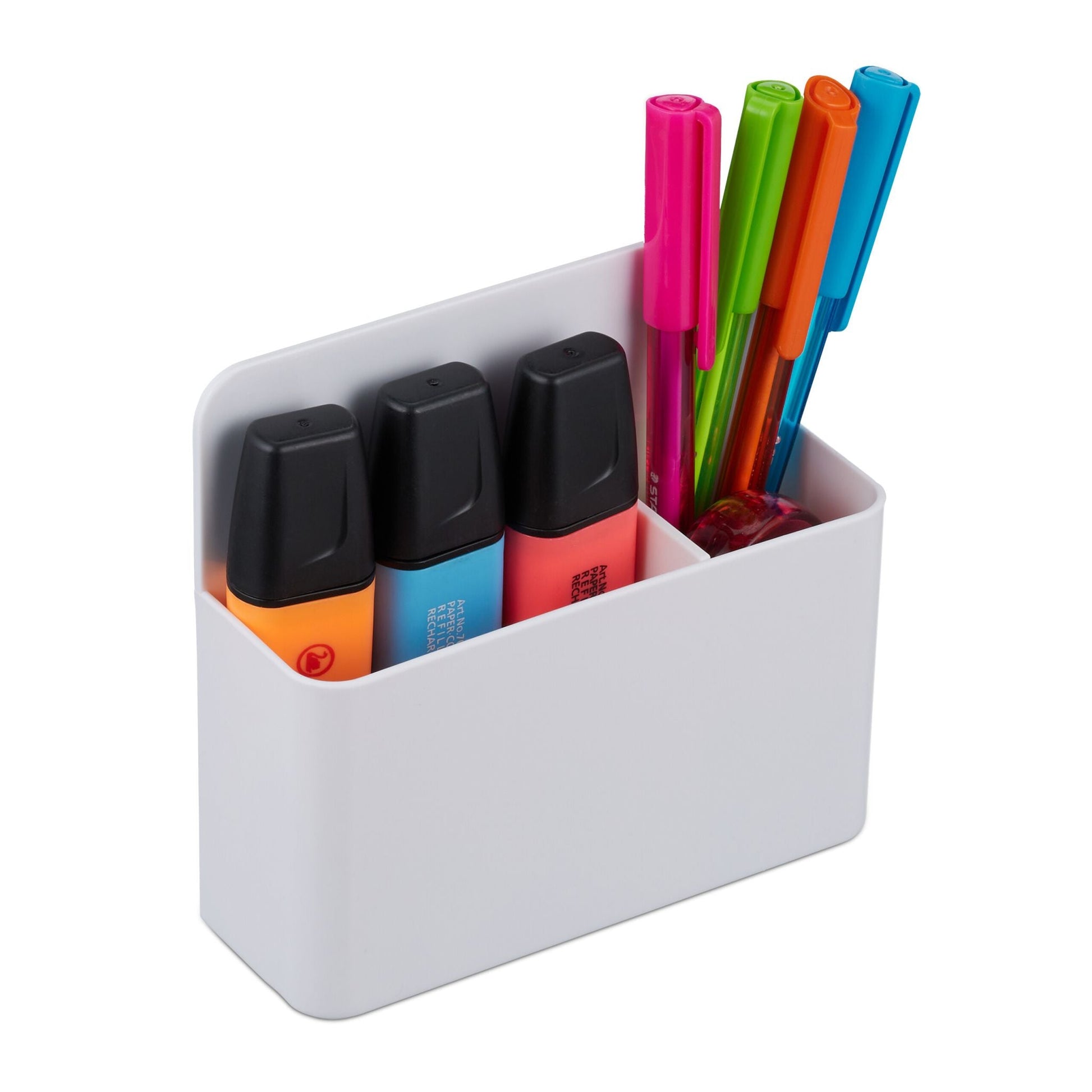 Stiftehalter magnetisch 2er-Set Weiss-Schwarz von Relaxdays