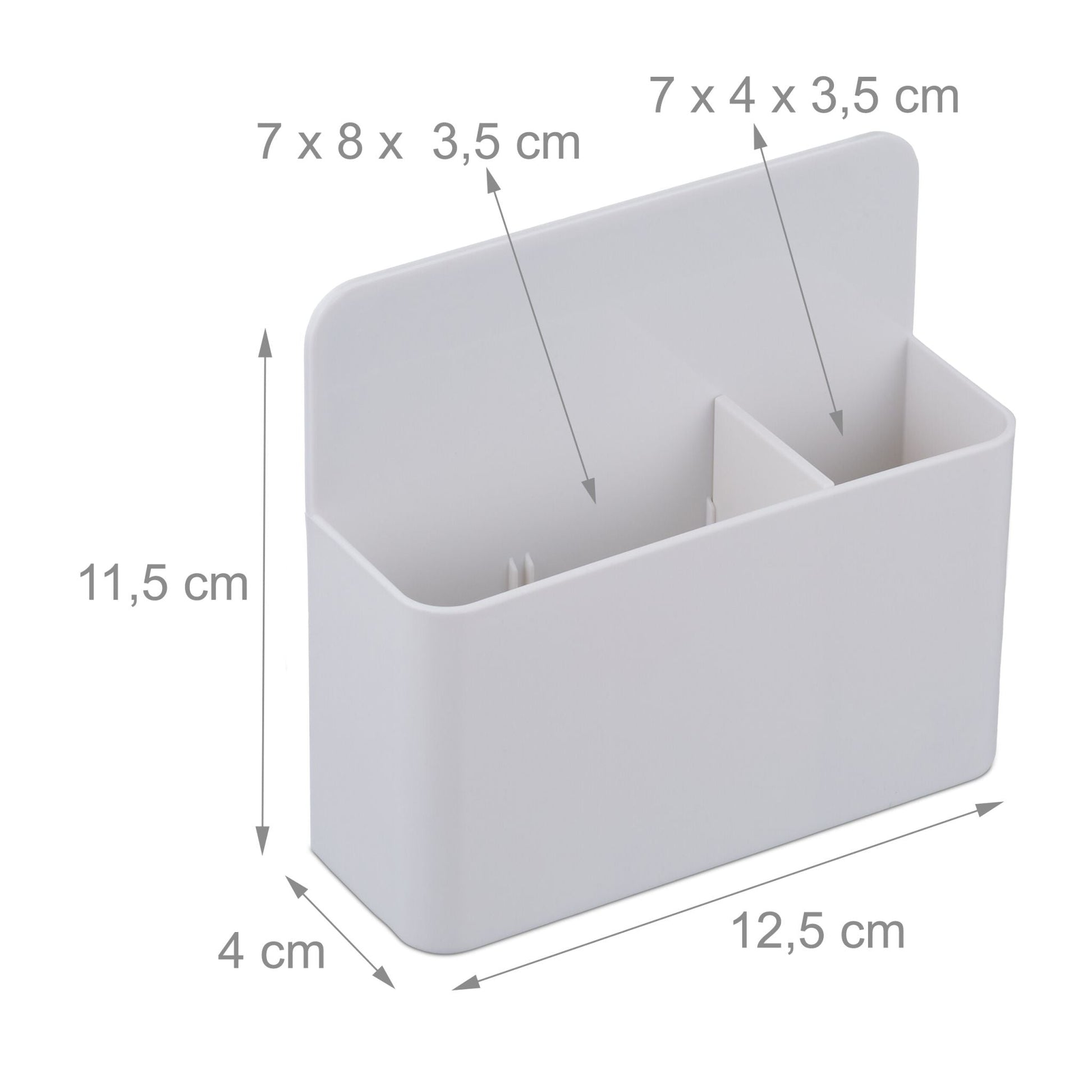Stiftehalter magnetisch 2er-Set Weiss-Schwarz von Relaxdays