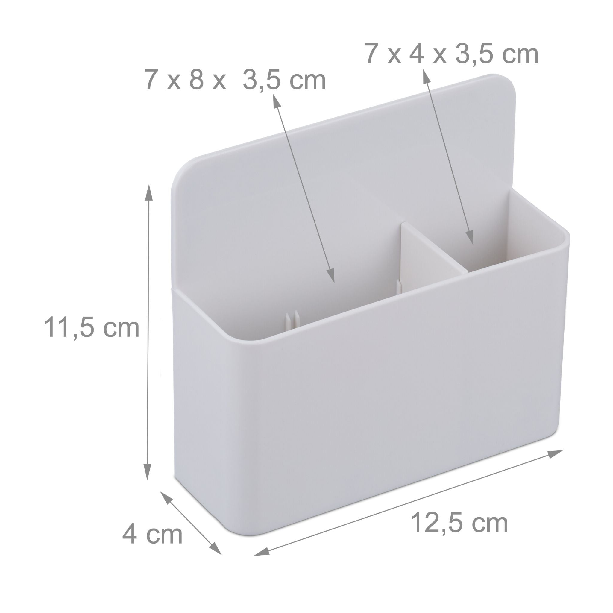 Stiftehalter magnetisch 2er-Set Weiss-Schwarz von Relaxdays