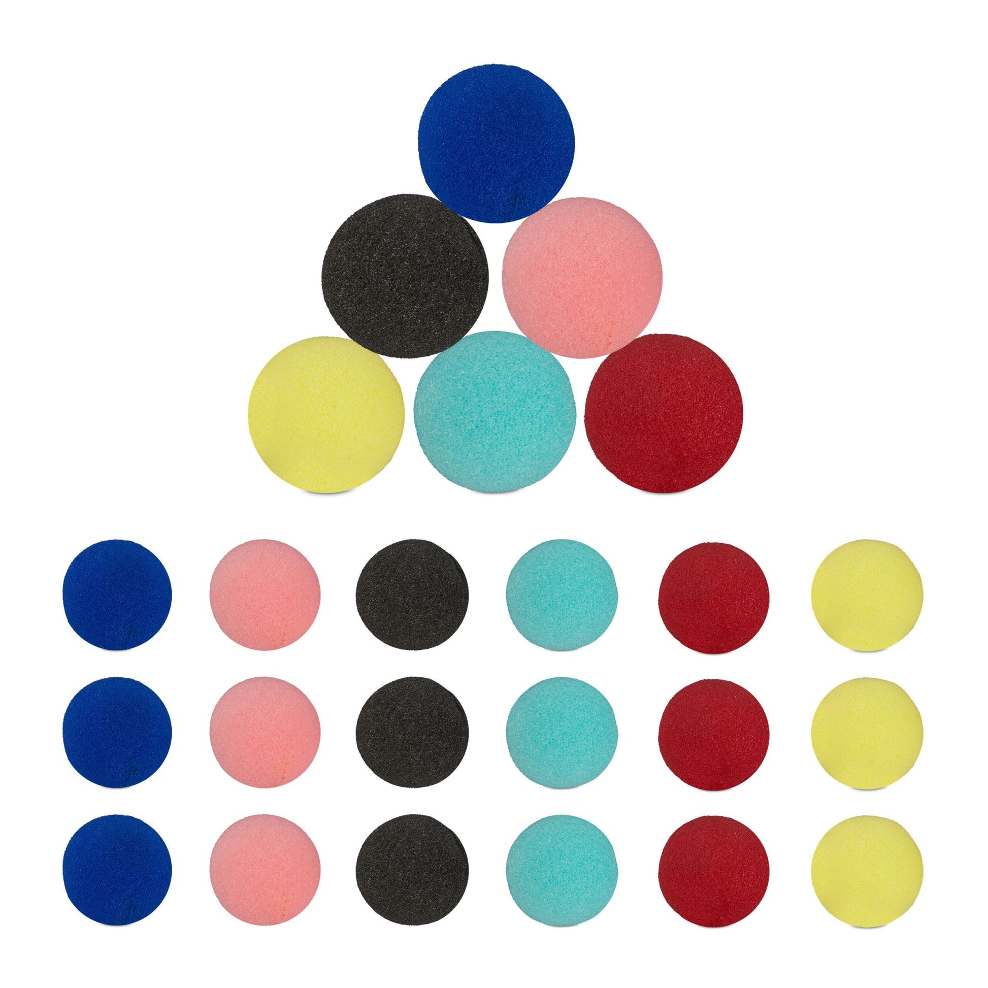 Clownsnase 24er-Set Blau-Gelb-Rot von Relaxdays