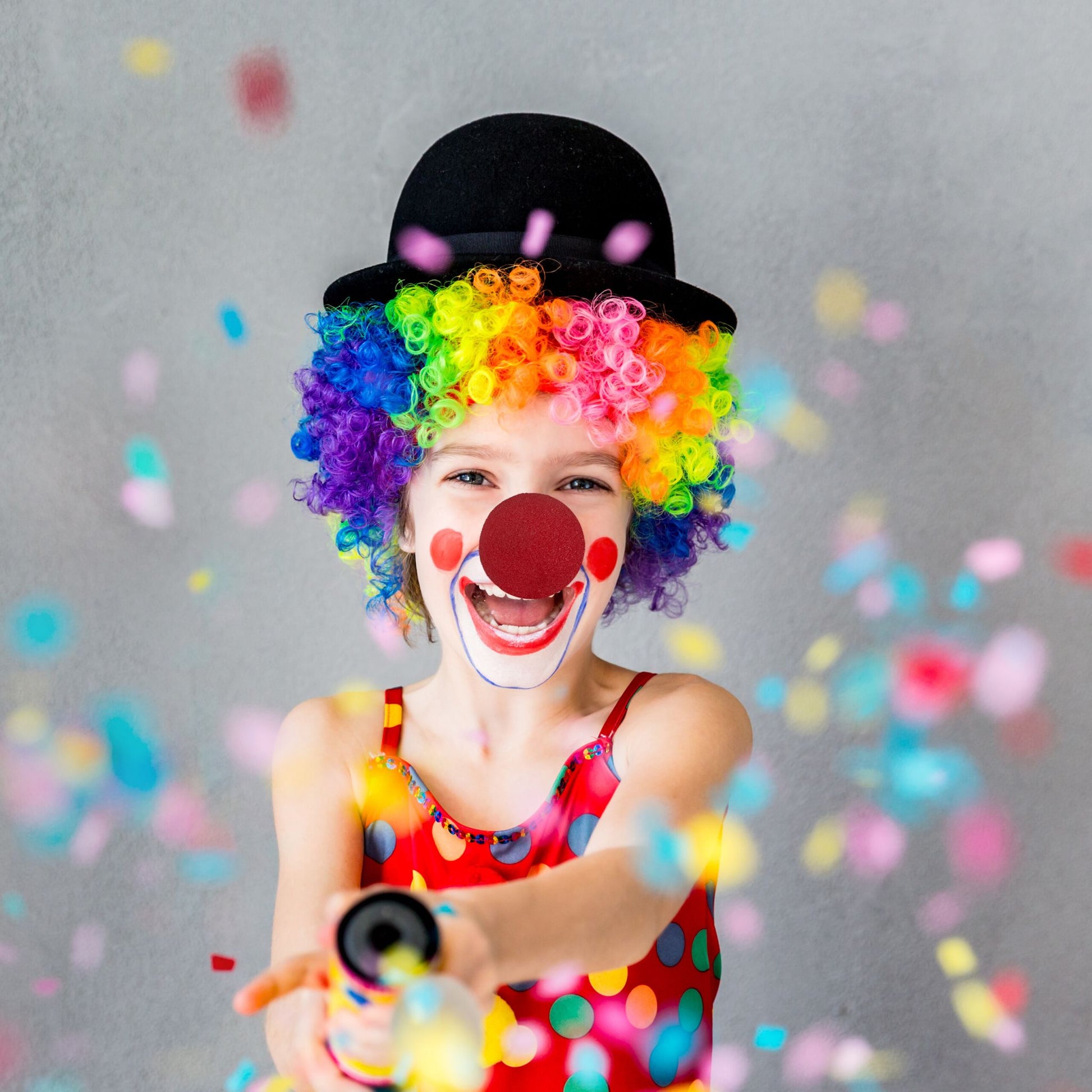 Clownsnase 24er-Set Blau-Gelb-Rot von Relaxdays
