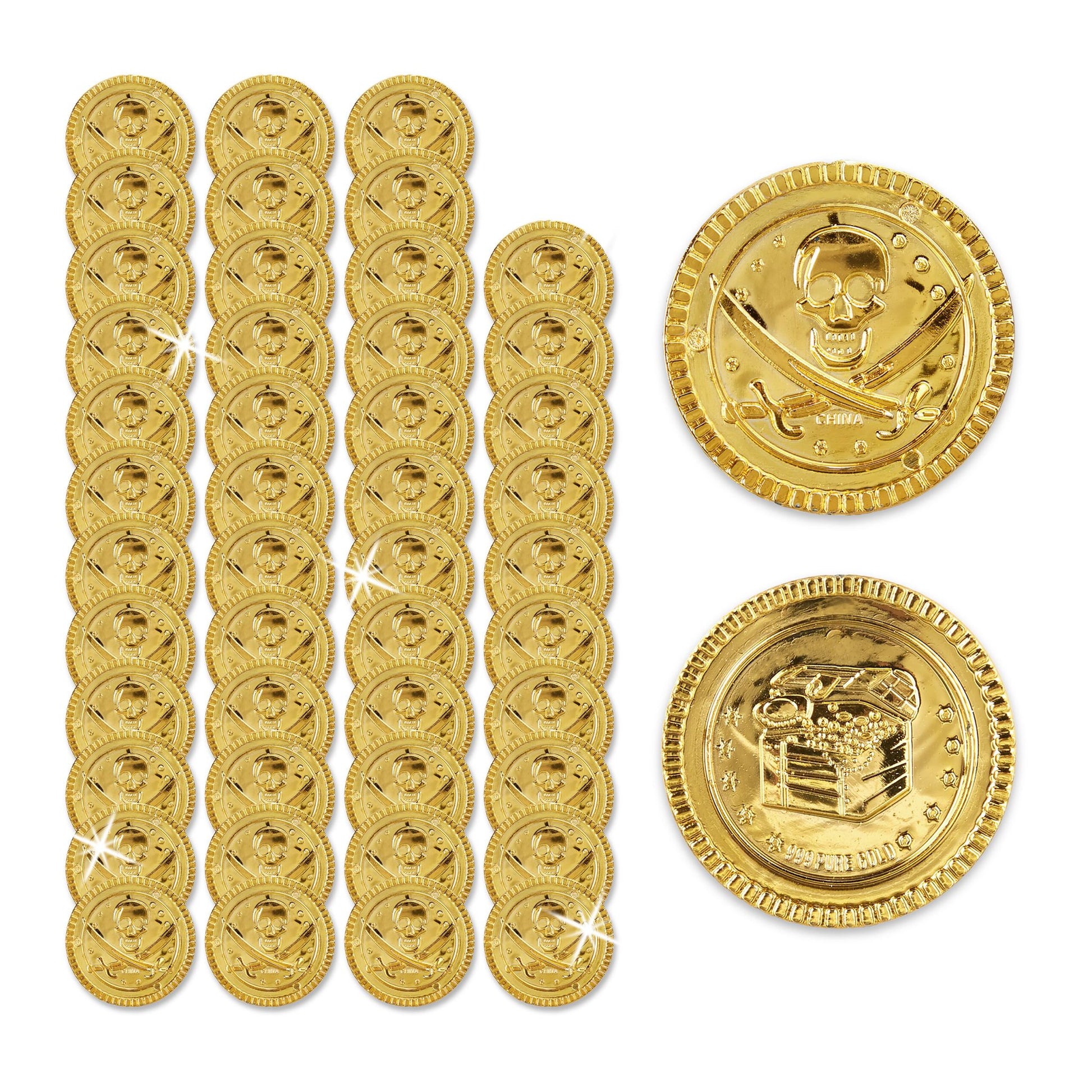 Goldmünzen 48er-Set Gold von Relaxdays