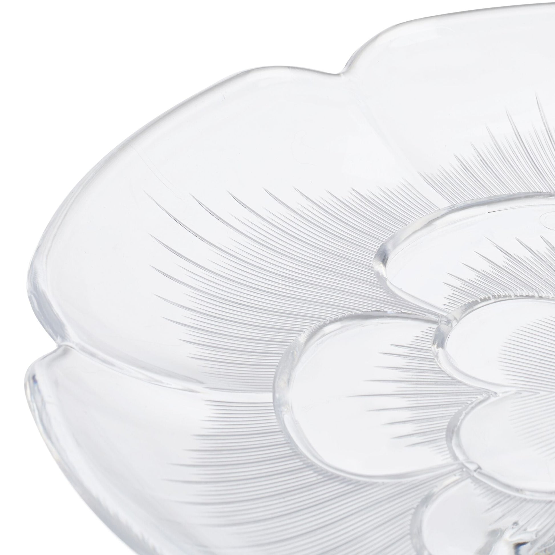 Tortenplatte mit Standfuss Transparent von Relaxdays