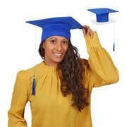 Doktorhut 2er-Set Blau-Gold von Relaxdays