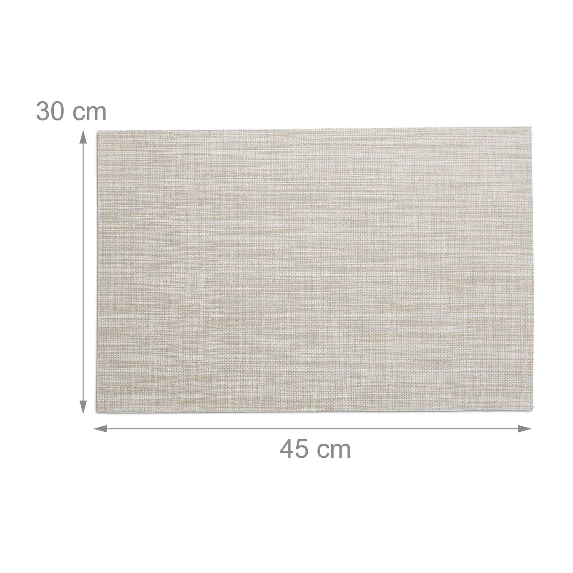 Tischset 6-teilig Creme von Relaxdays