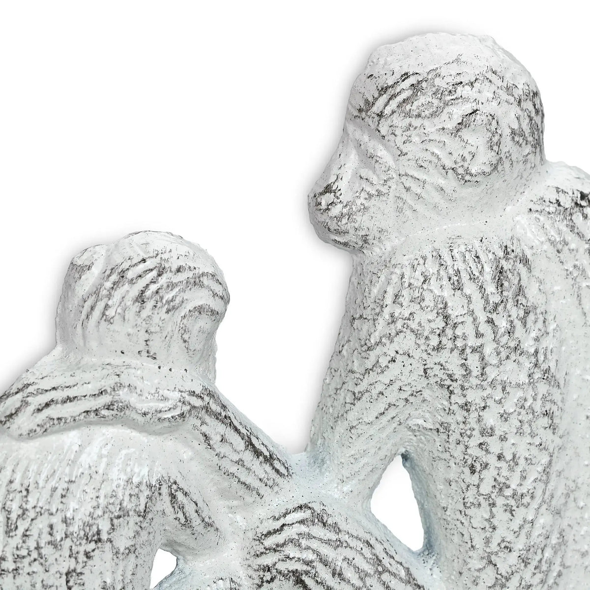 Garderobenleiste Affen-Design Weiss-Schwarz von Relaxdays
