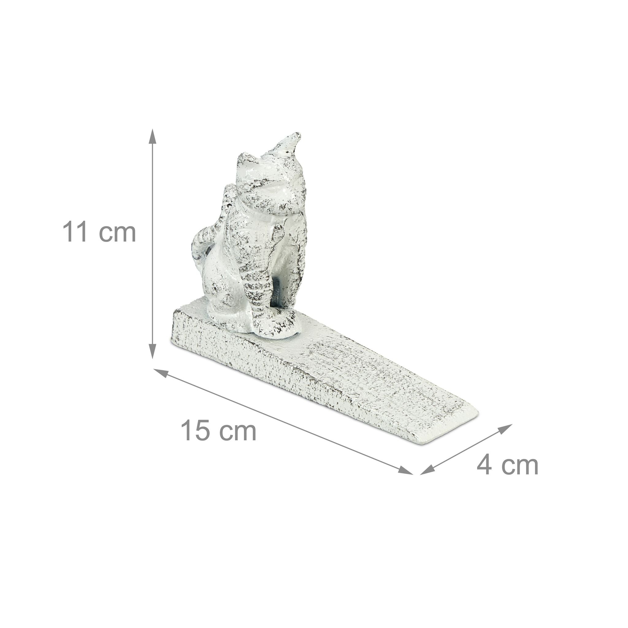 Türstopper Katze Weiss von Relaxdays