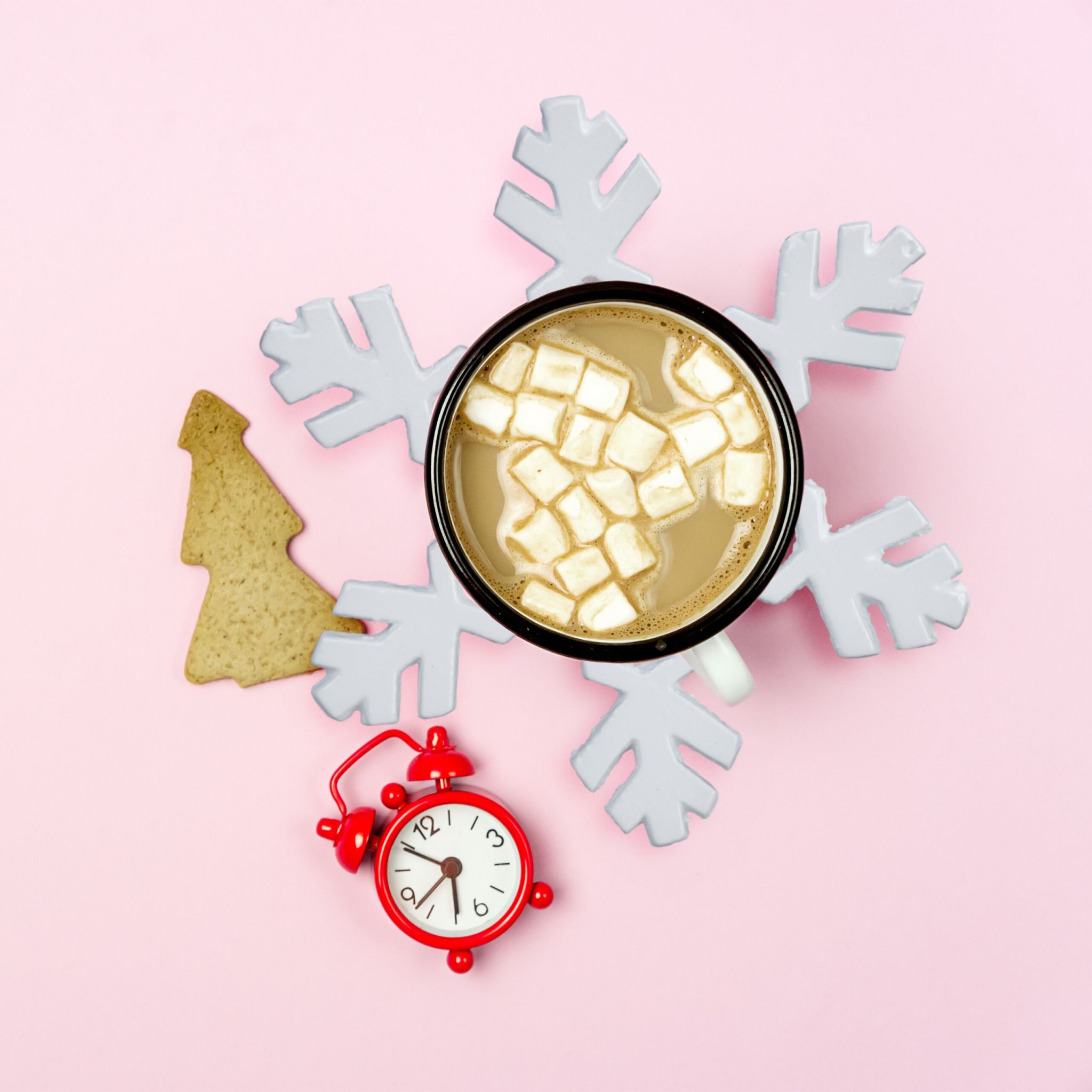 Topfuntersetzer Schneeflocke 2er-Set Weiss von Relaxdays