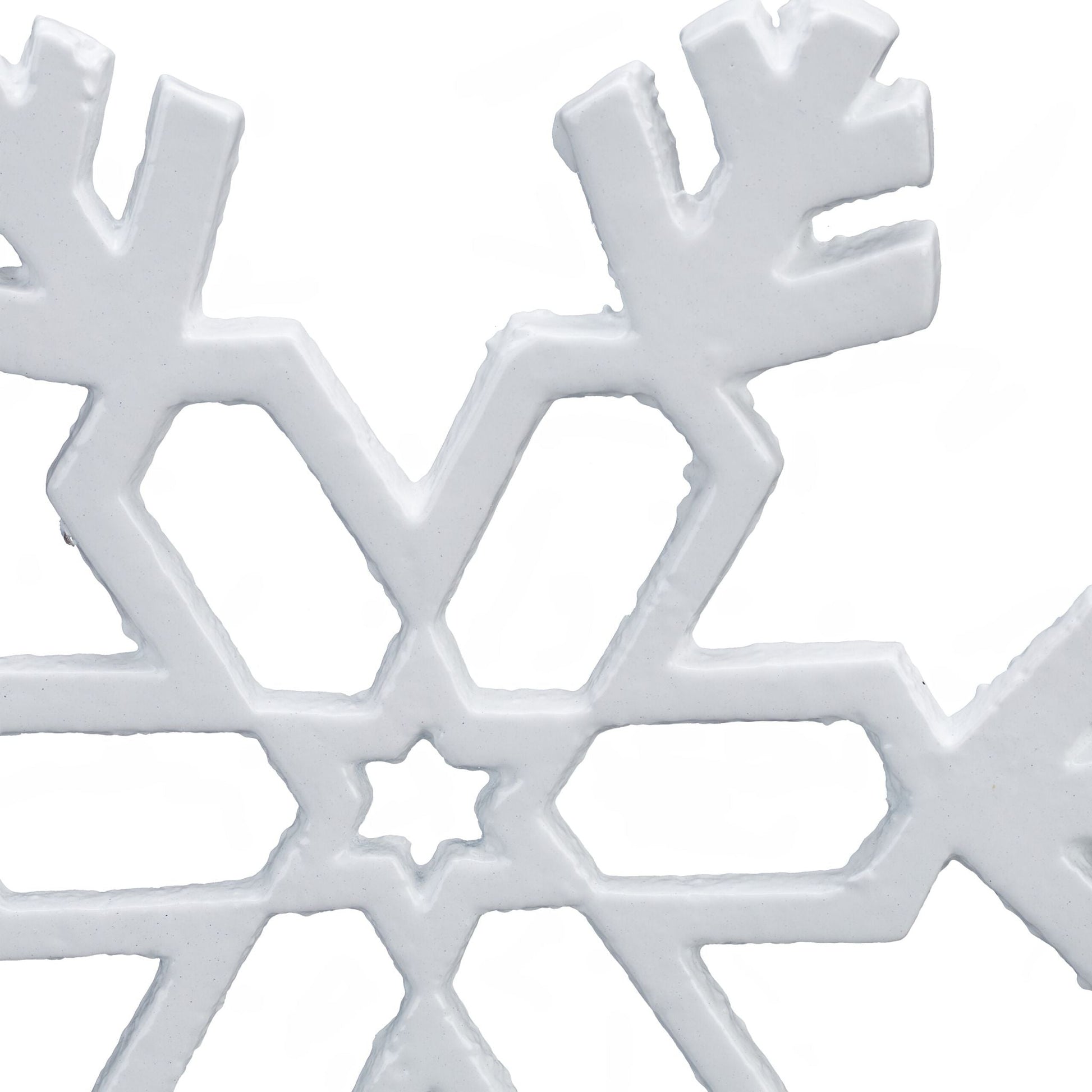 Topfuntersetzer Schneeflocke 2er-Set Weiss von Relaxdays