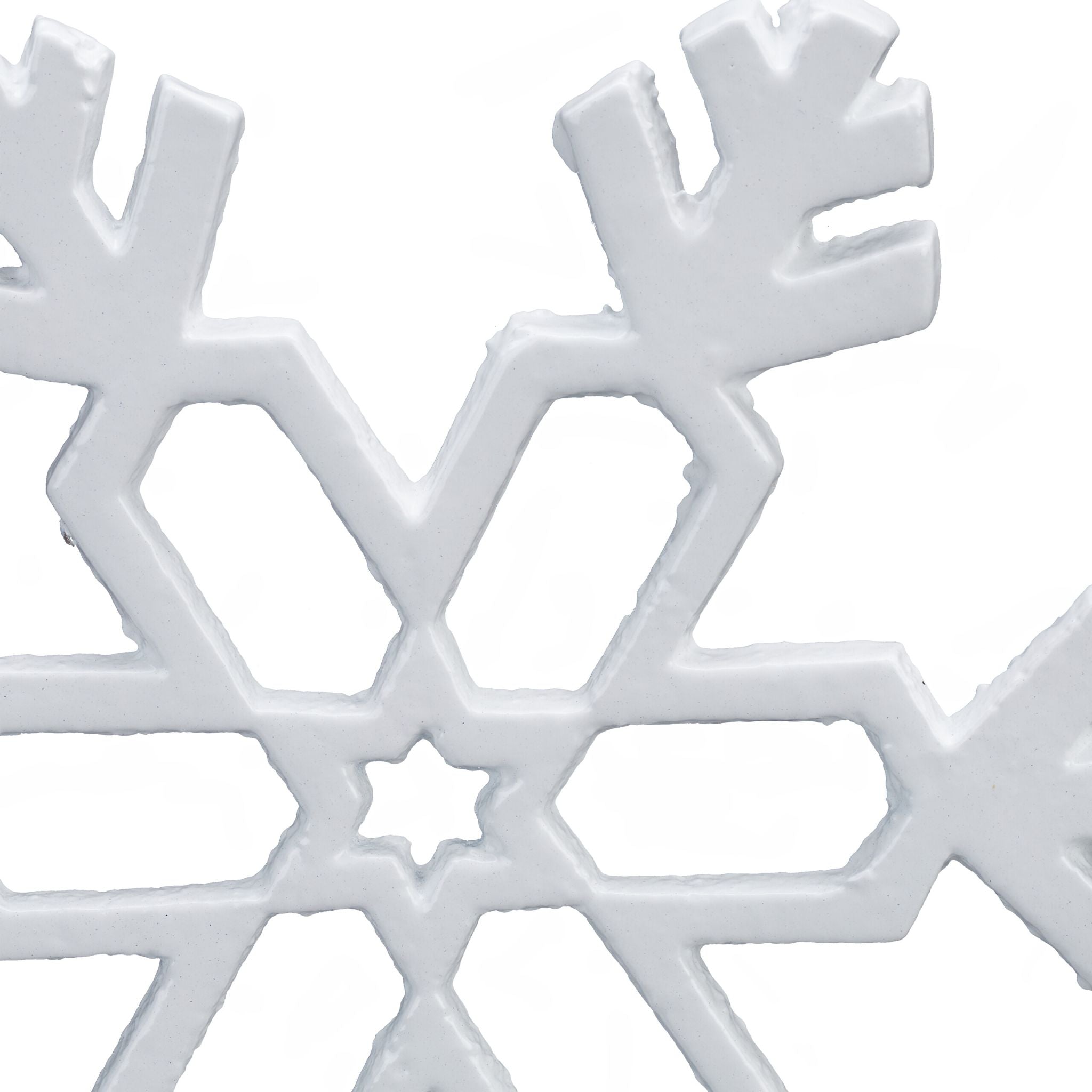 Topfuntersetzer Schneeflocke 2er-Set Weiss von Relaxdays