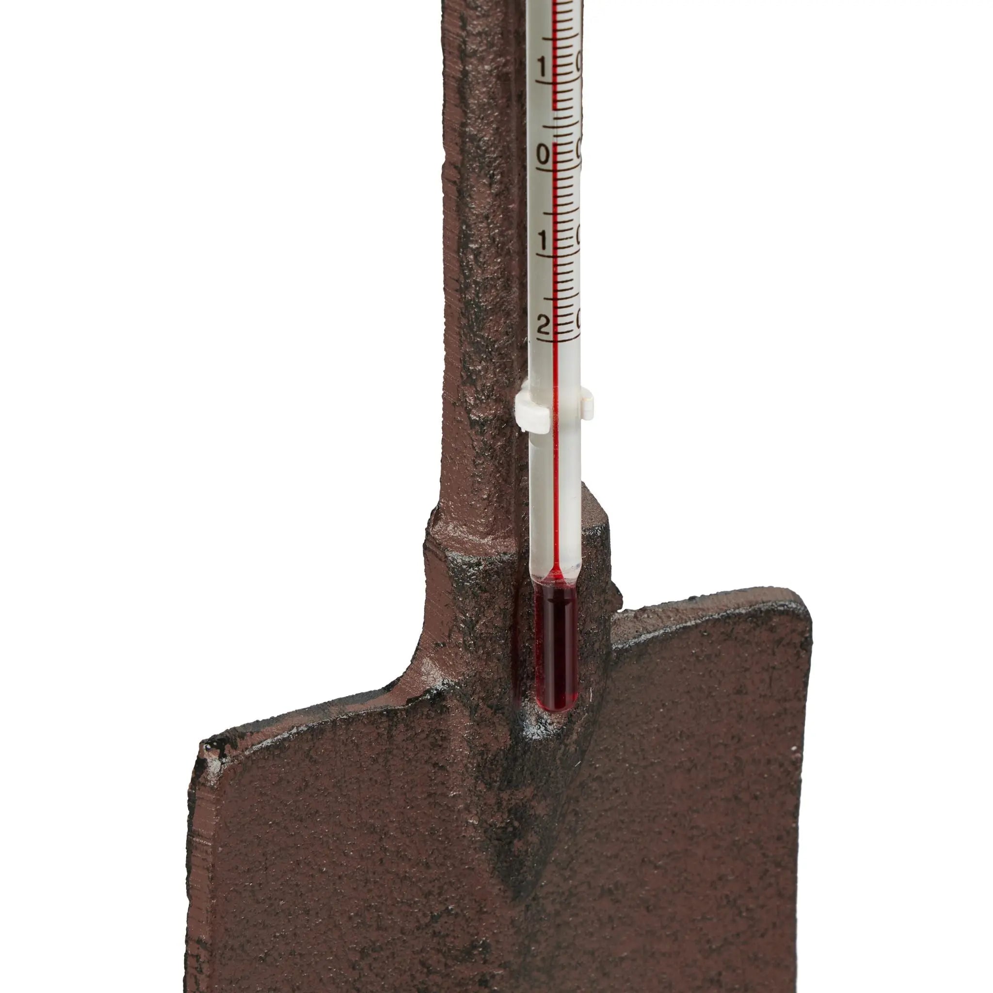 Analoges senthermometer Spaten Dunkelbraun-Rot-Schwarz von Relaxdays