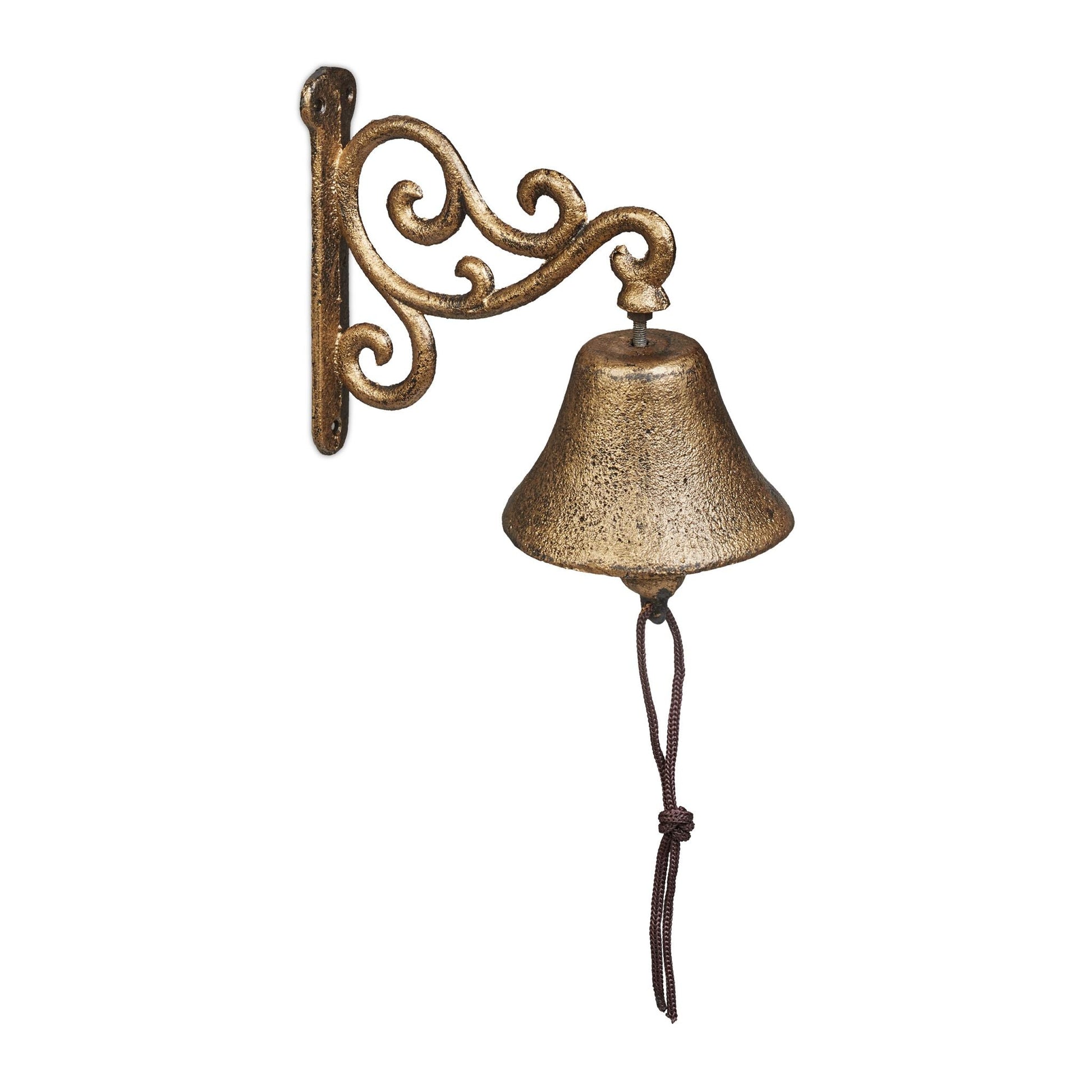 Gusseisen Türglocke Gold von Relaxdays