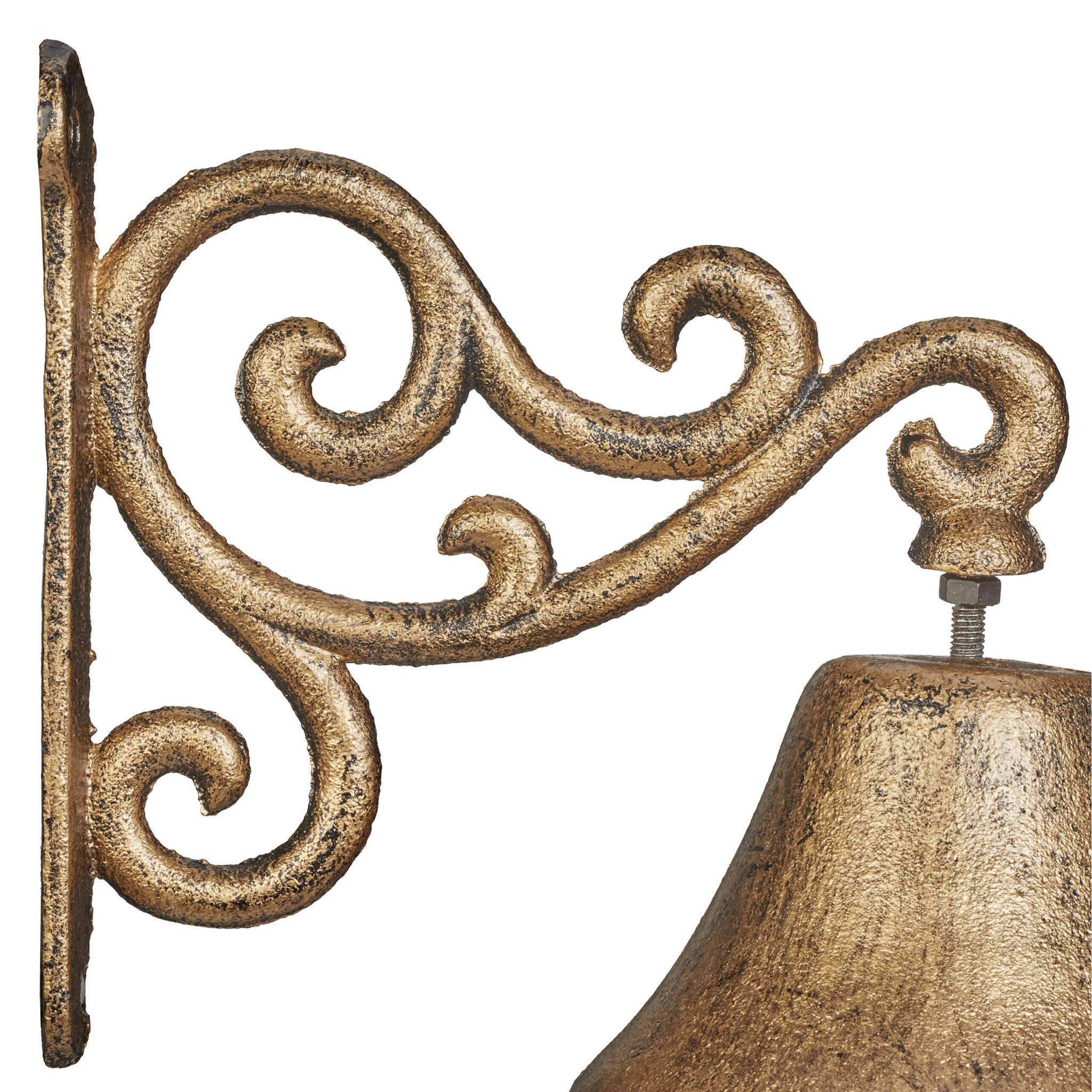 Gusseisen Türglocke Gold von Relaxdays
