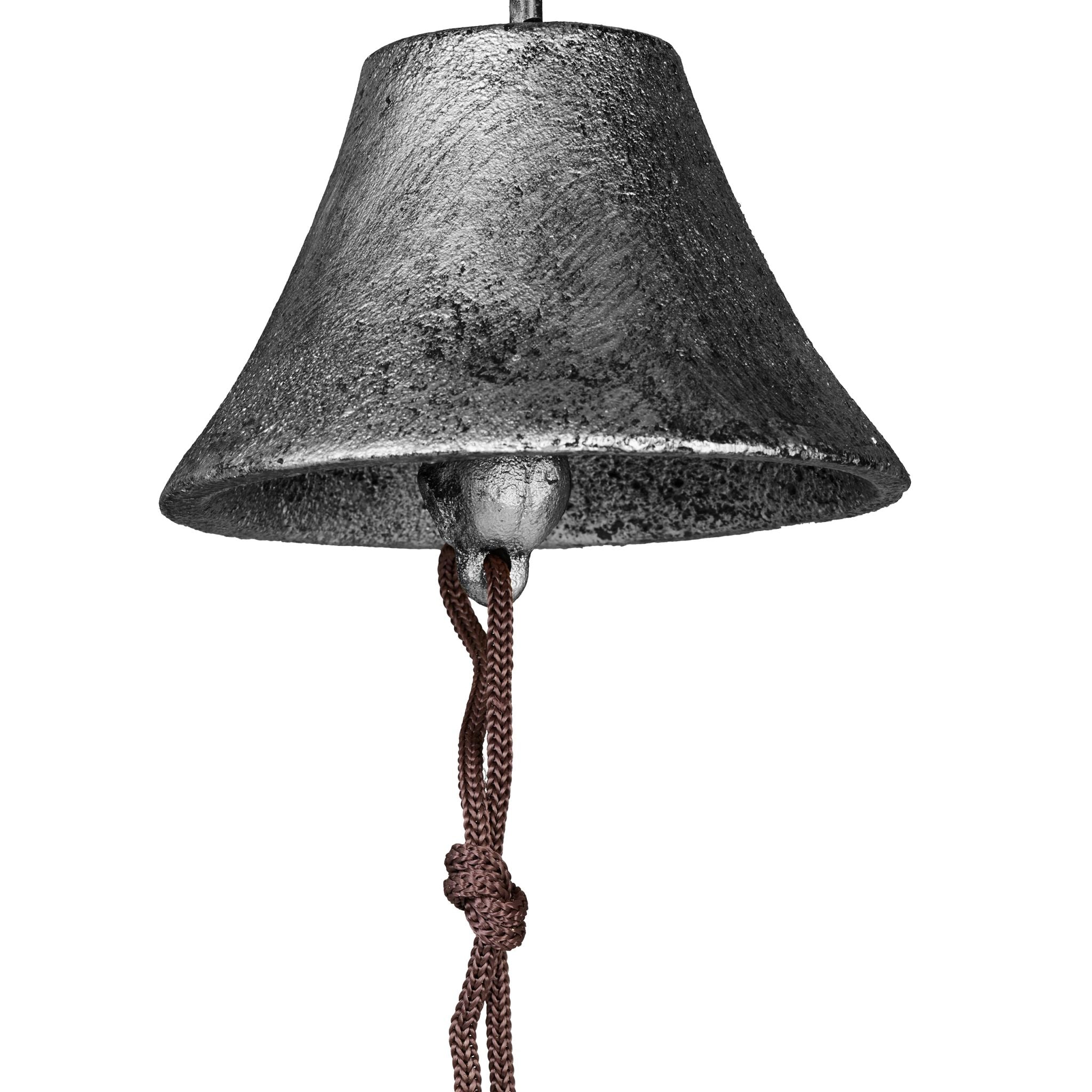 Gusseisen Türglocke Schlüssel silber Schwarz-Silber von Relaxdays