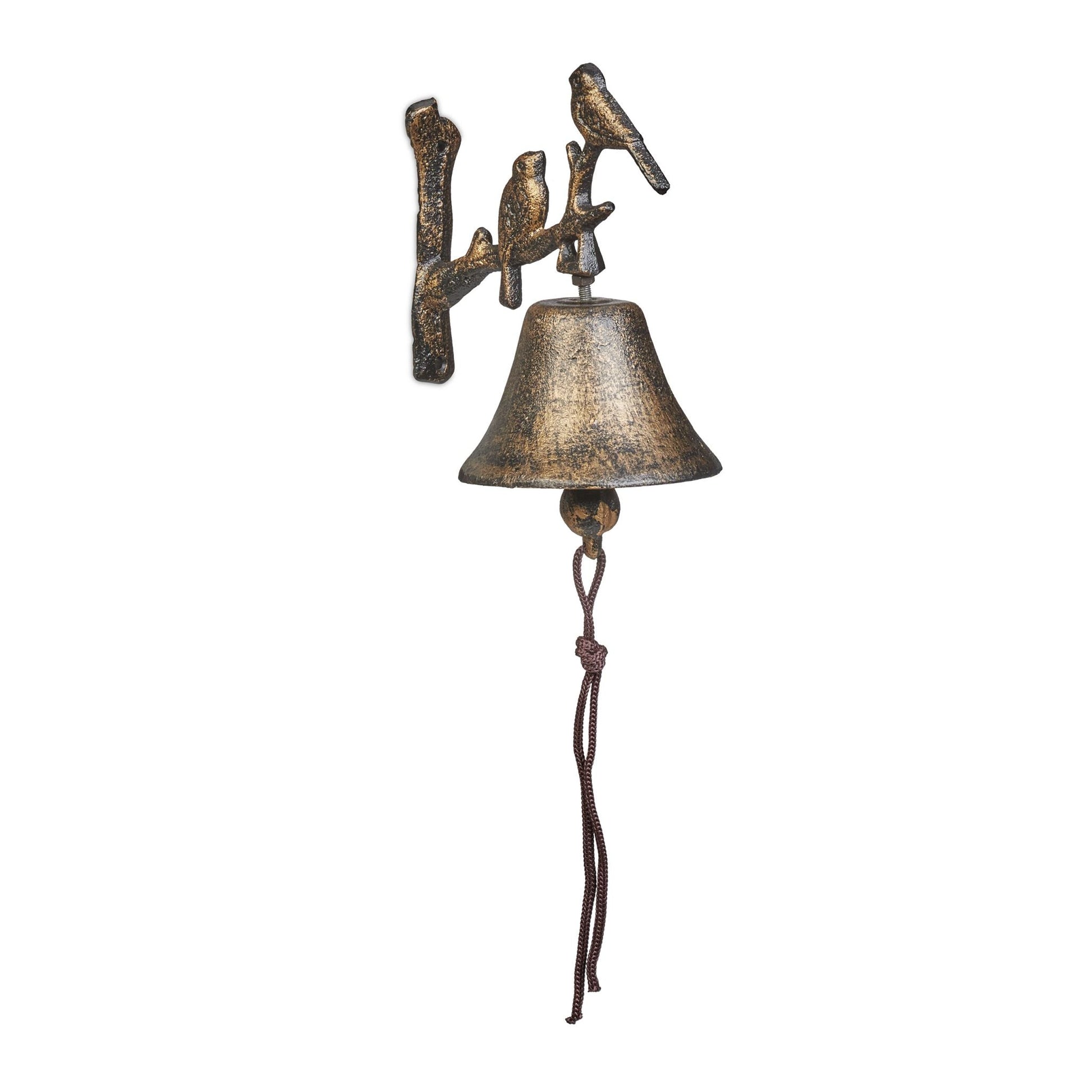 Türglocke Gusseisen Vögel Braun von Relaxdays