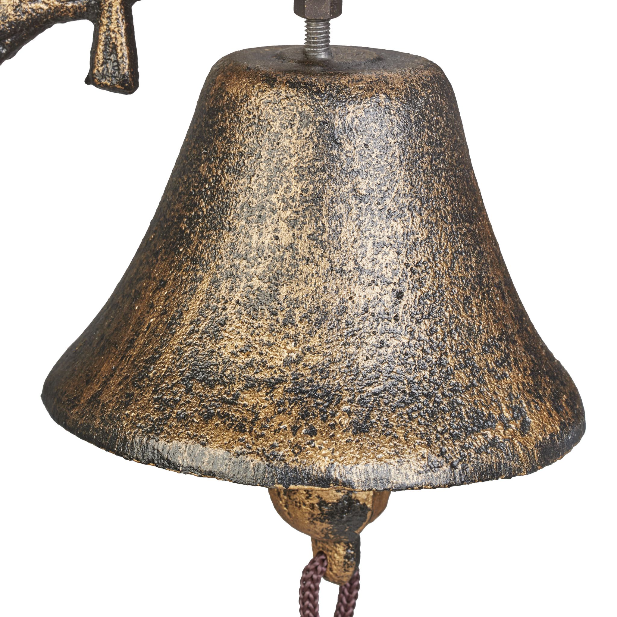 Türglocke Gusseisen Vögel Braun von Relaxdays