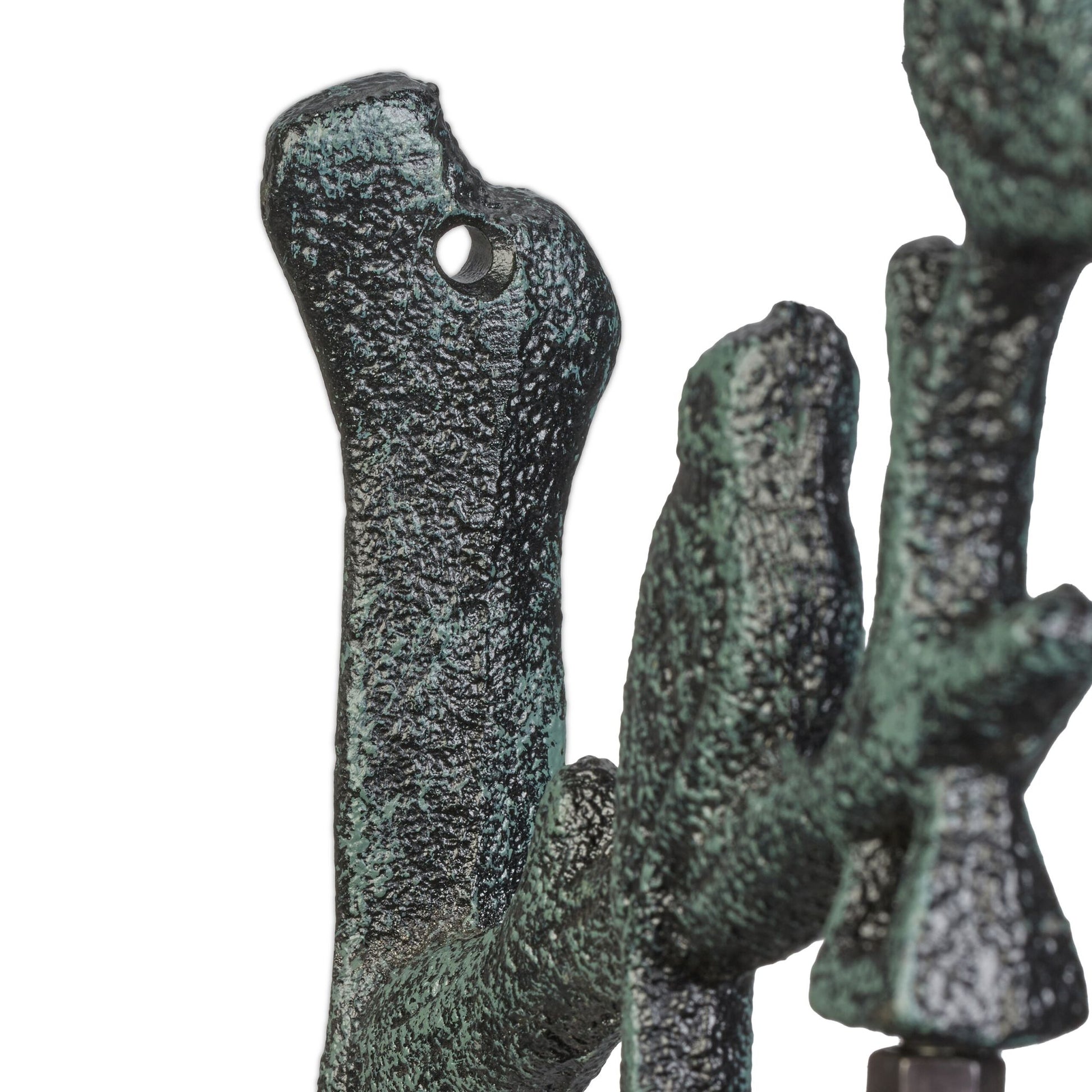 Türglocke Gusseisen Vögel Dunkelgrün-Schwarz von Relaxdays