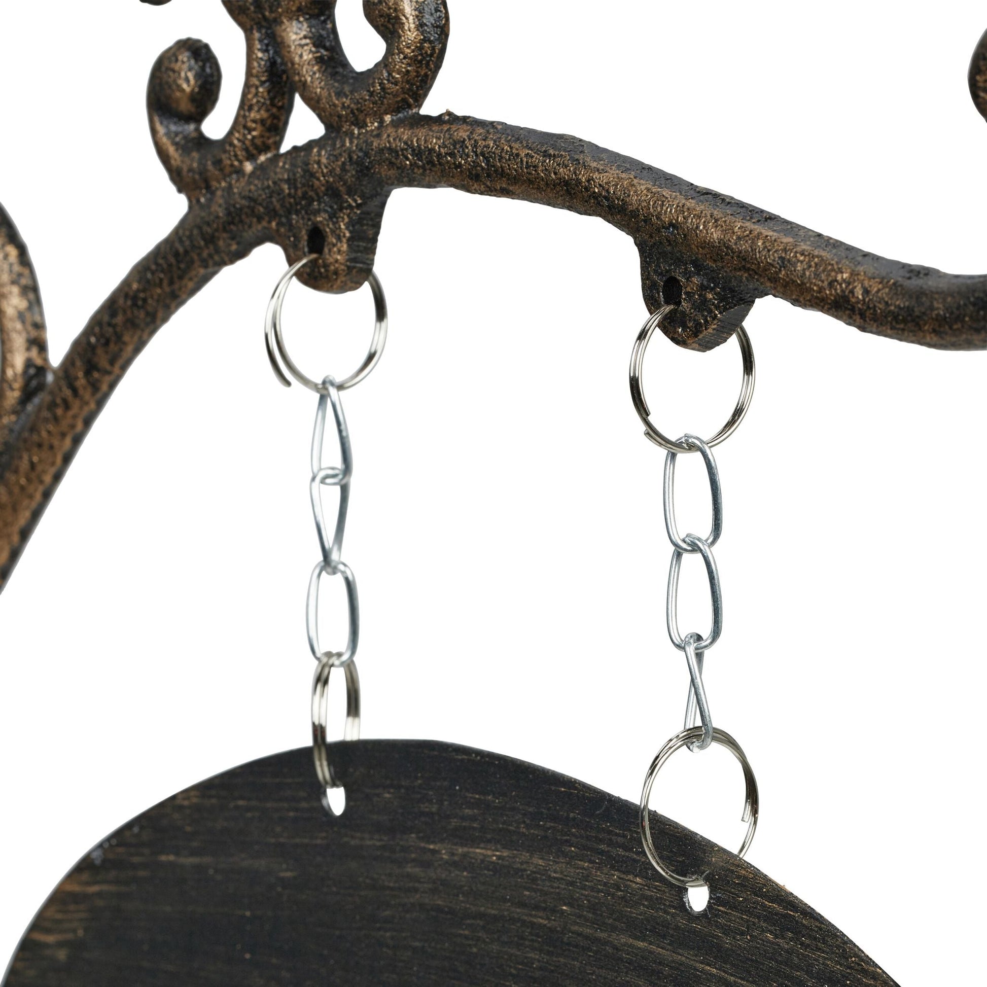 Gusseisen Wandschild zum Beschriften Gold-Schwarz von Relaxdays
