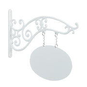 Gusseisen Wandschild zum Beschriften Weiss von Relaxdays