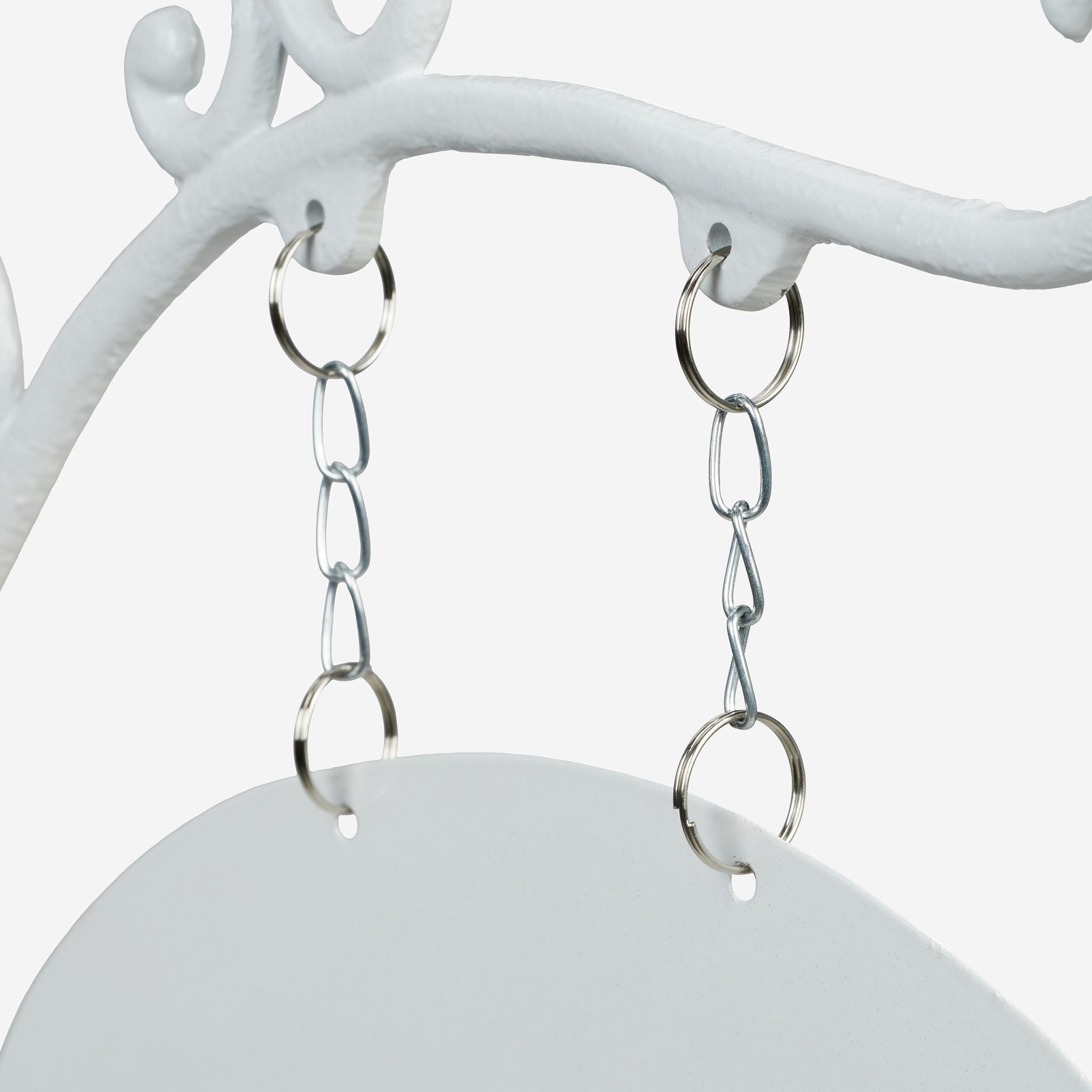 Gusseisen Wandschild zum Beschriften Weiss von Relaxdays