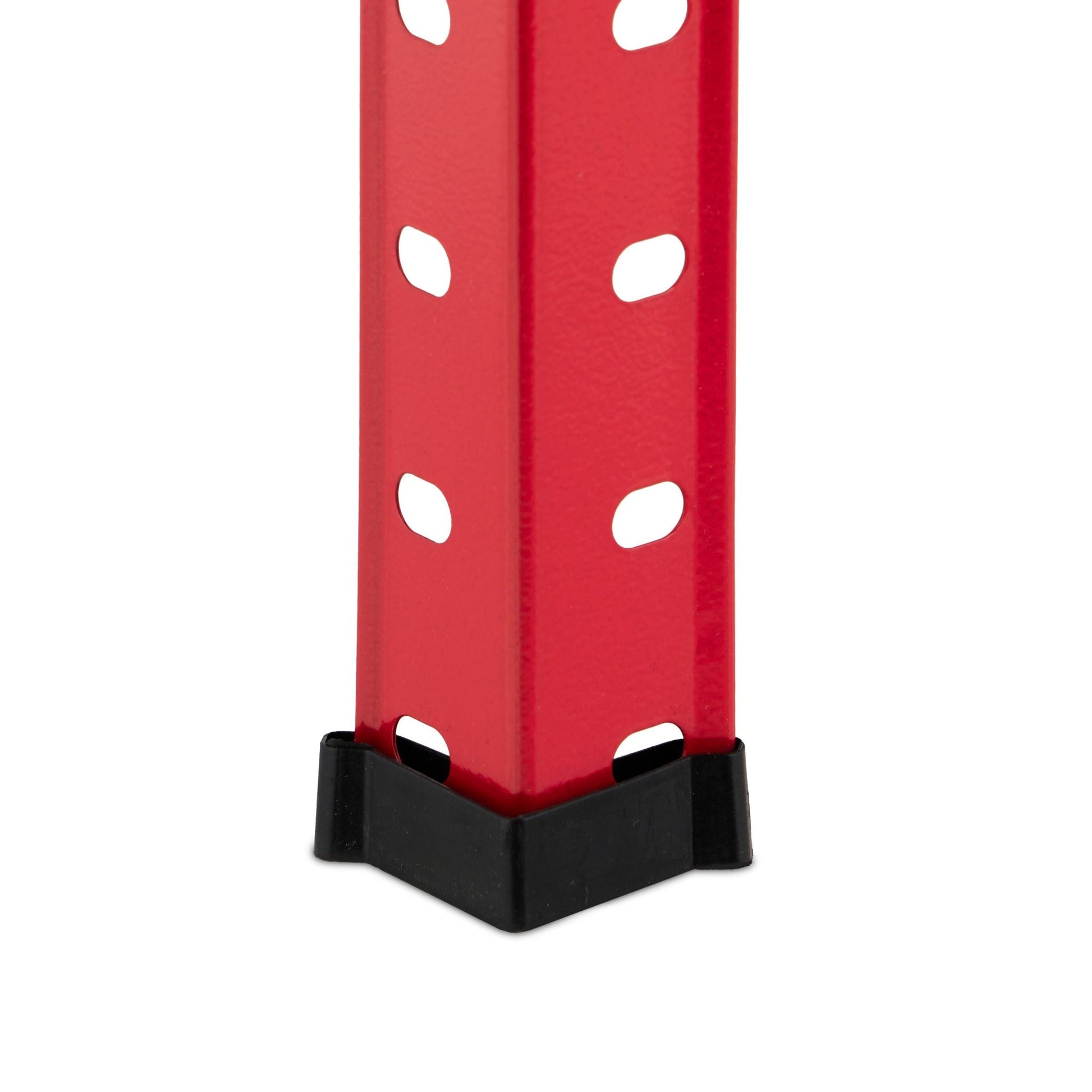 Schwerlastregal mit 4 Ebenen Rot von Relaxdays