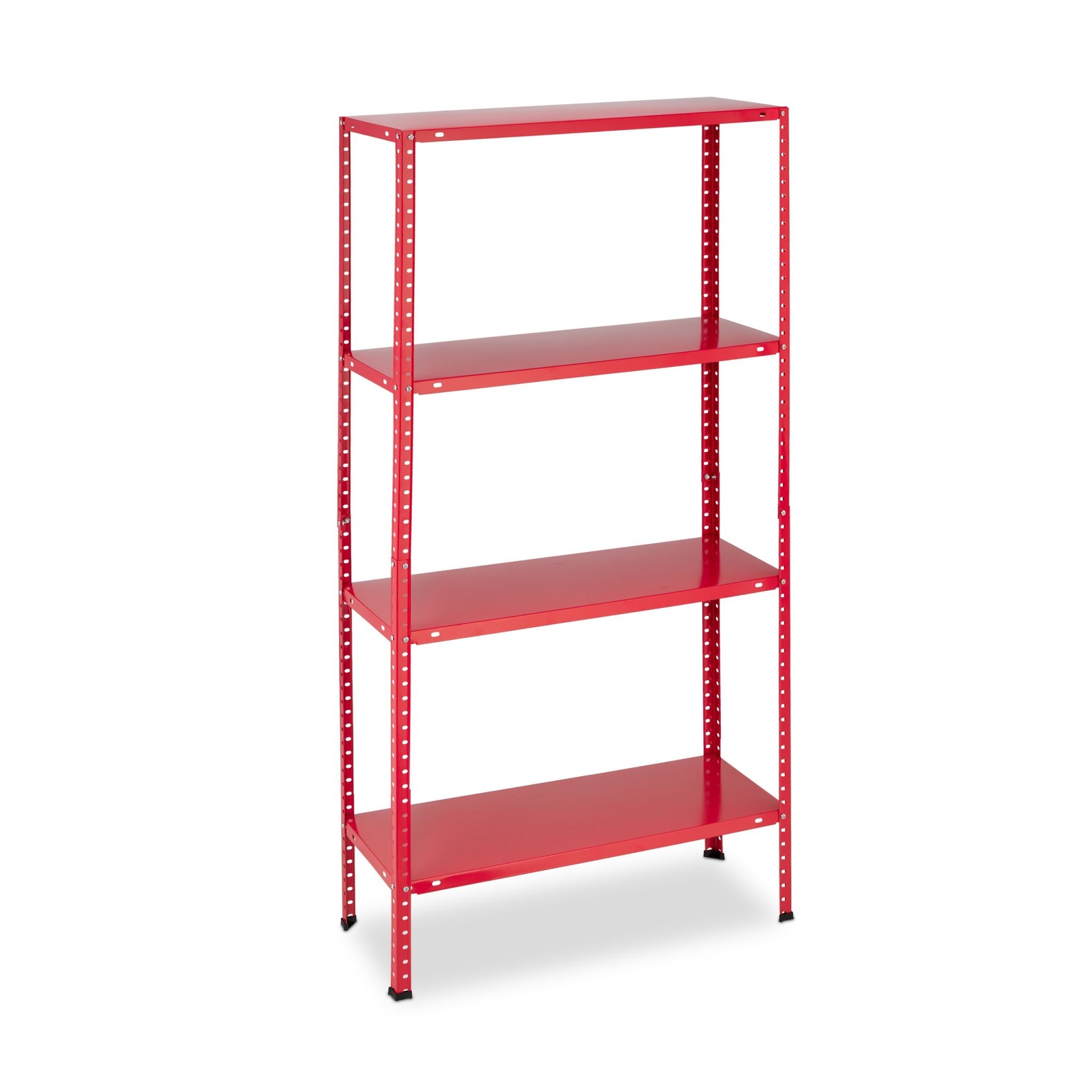 Schwerlastregal 2er-Set 4 Ebenen Rot von Relaxdays
