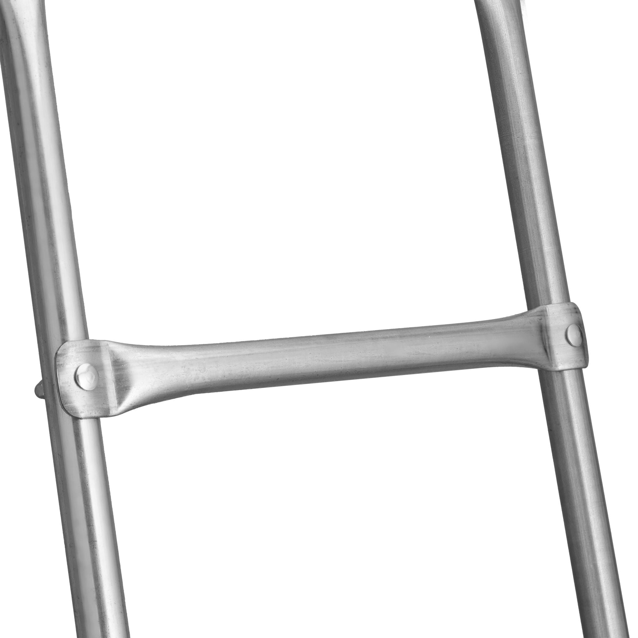 Trampolin Leiter 76cm Silber von Relaxdays