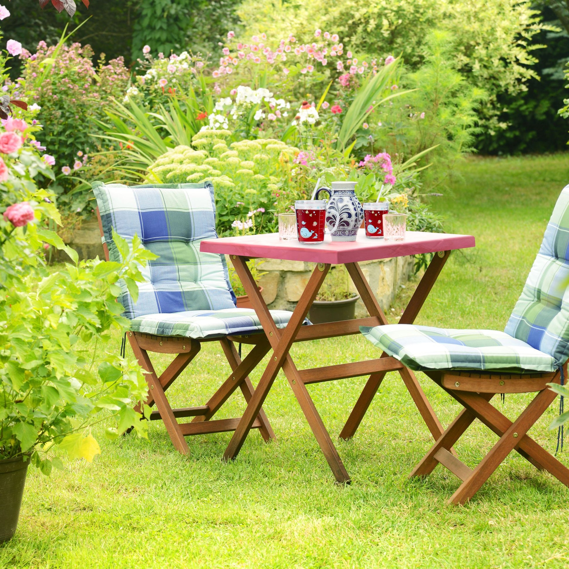 Kindergläser mit Walmotiv 2er-Set Rosa-Transparent-Türkis von Relaxdays