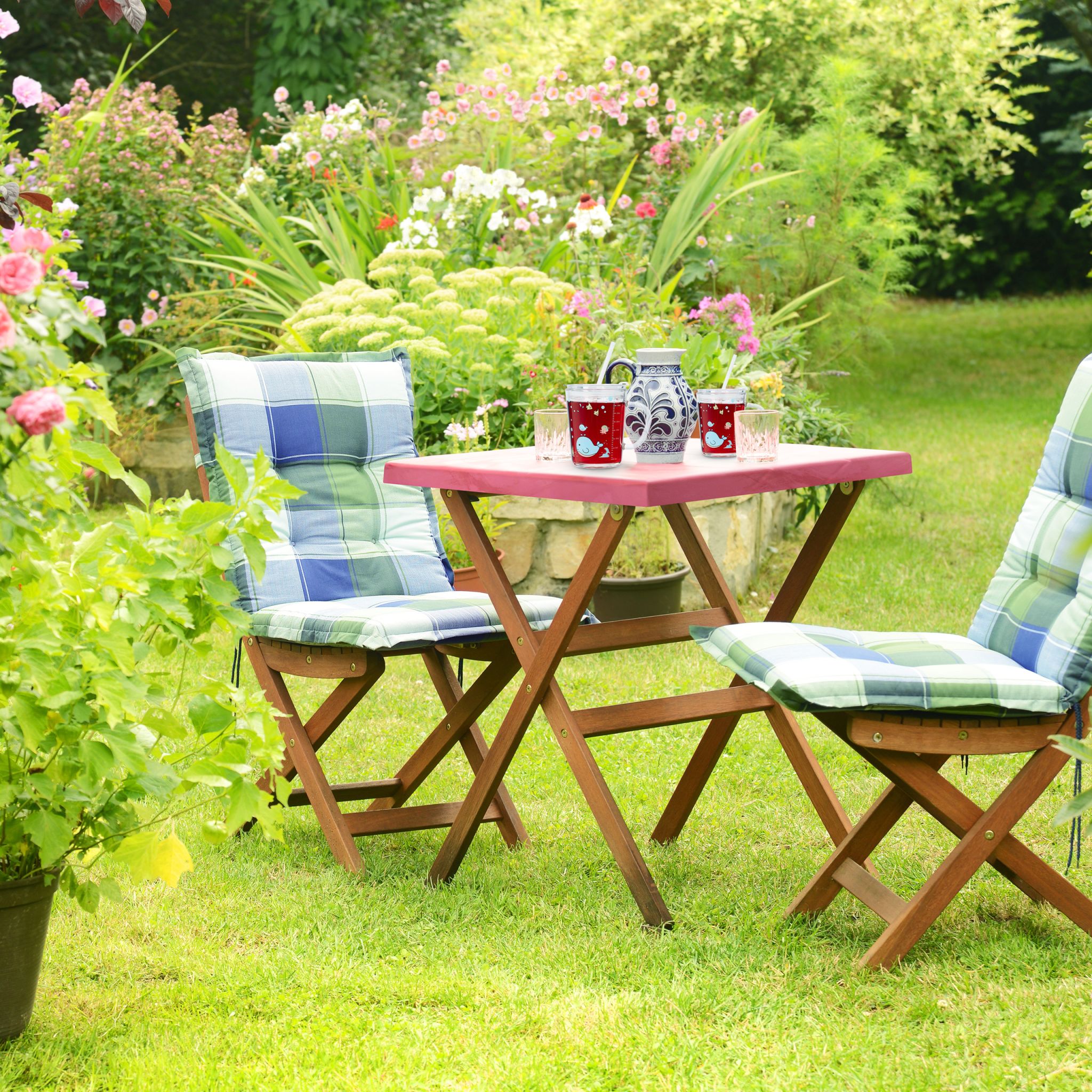 Kindergläser mit Walmotiv 2er-Set Rosa-Transparent-Türkis von Relaxdays