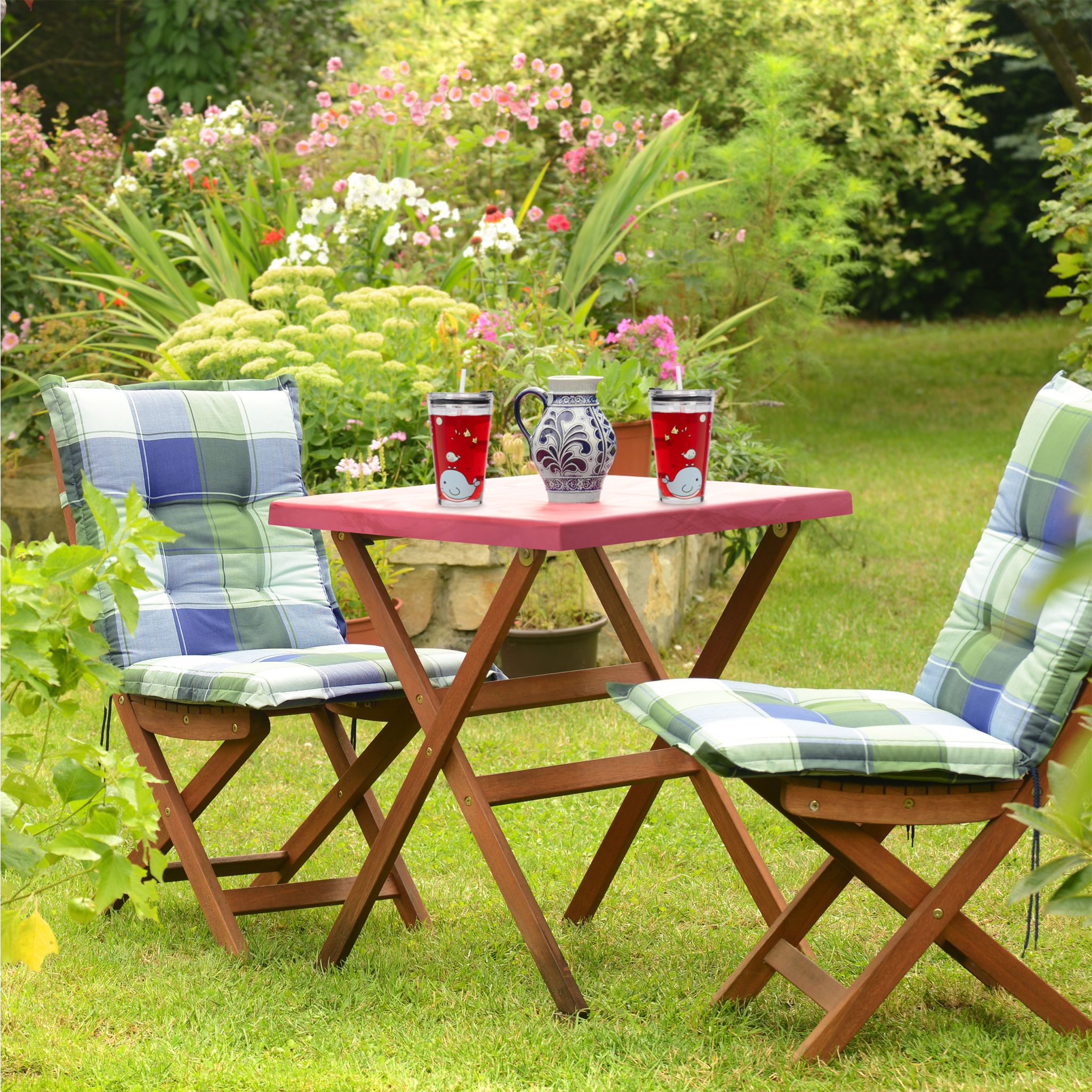 Kindergläser mit Walmotiv 4er-Set Rosa-Transparent-Türkis von Relaxdays