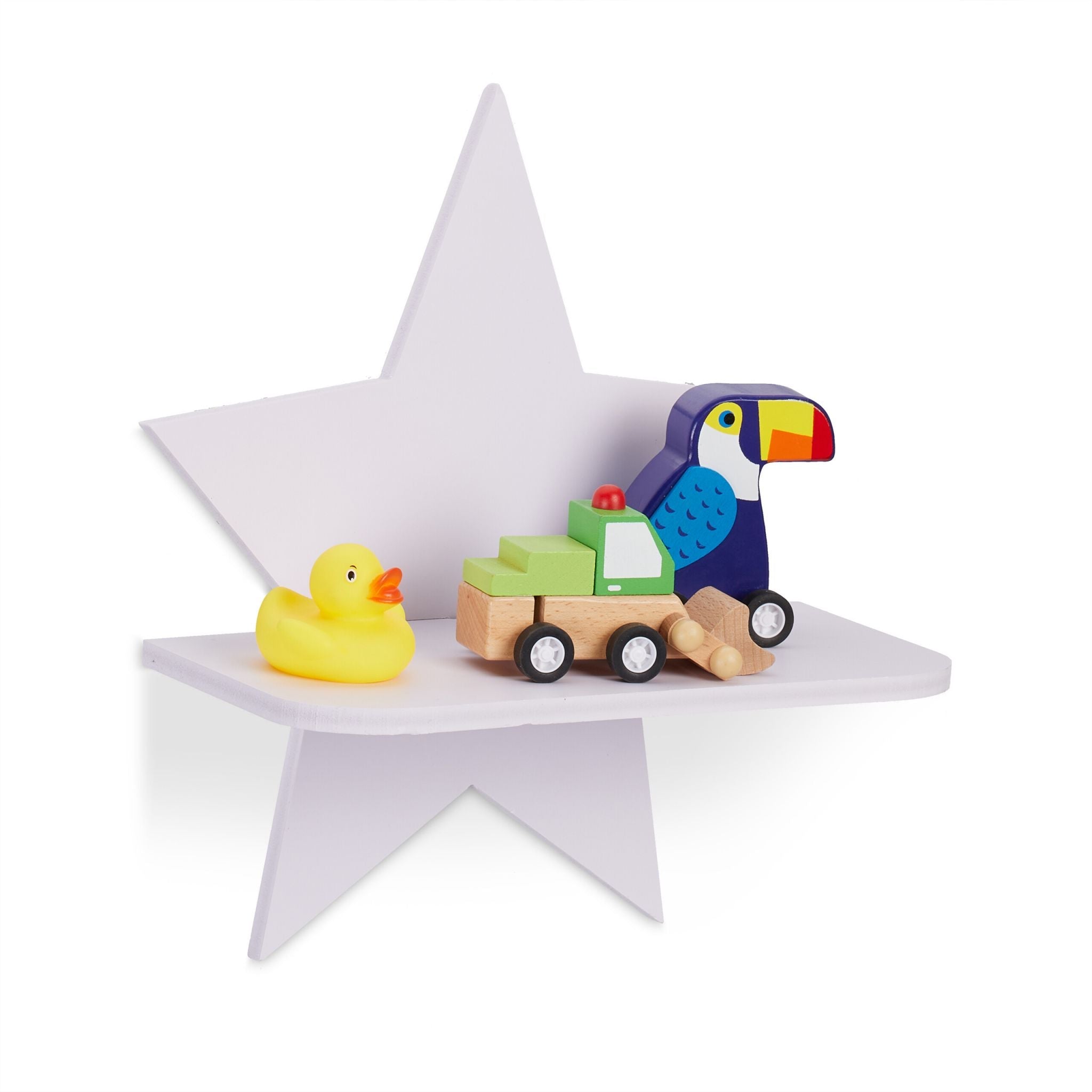 Wandregal Stern Kinderzimmer Weiss von Relaxdays