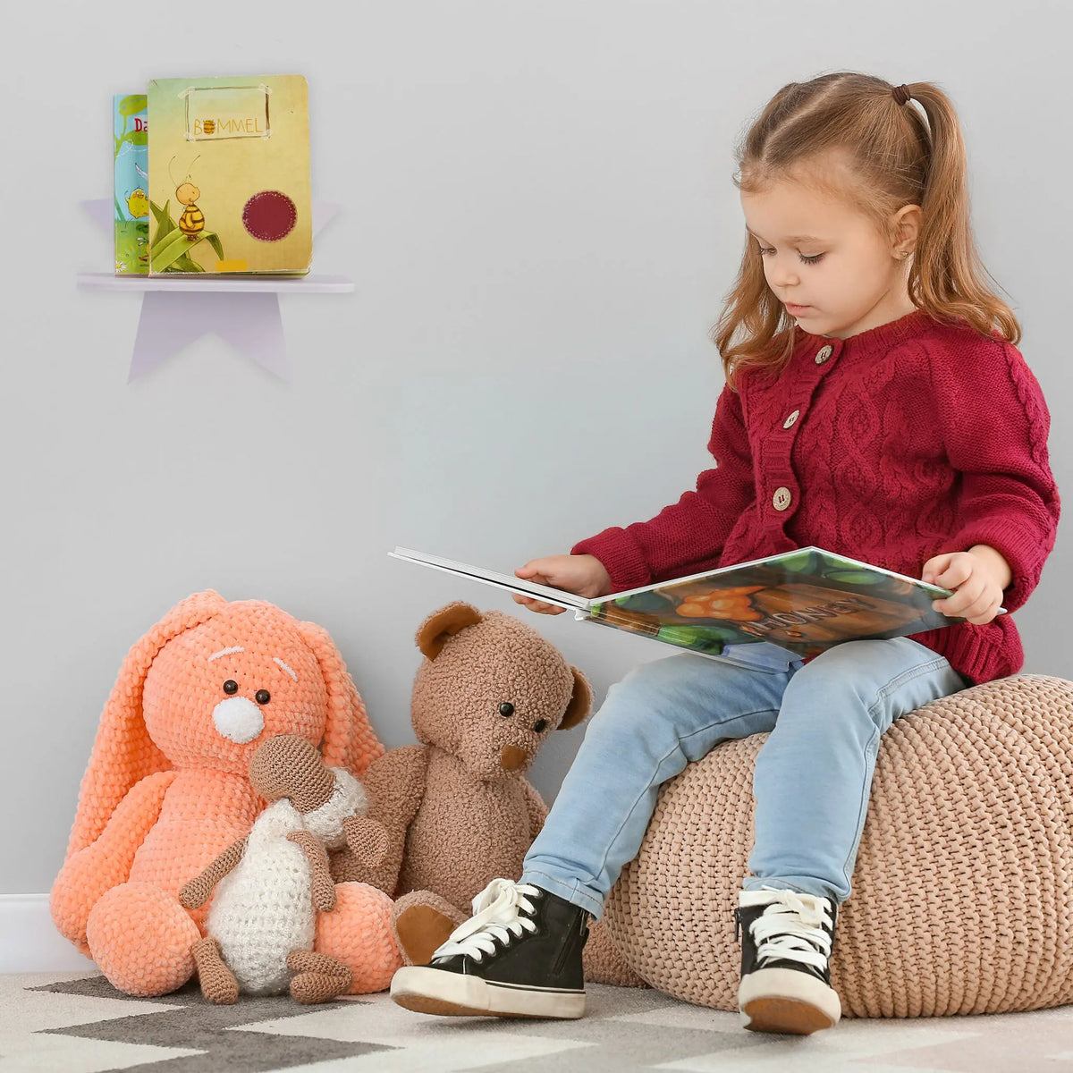 Wandregal Stern Kinderzimmer Weiss von Relaxdays