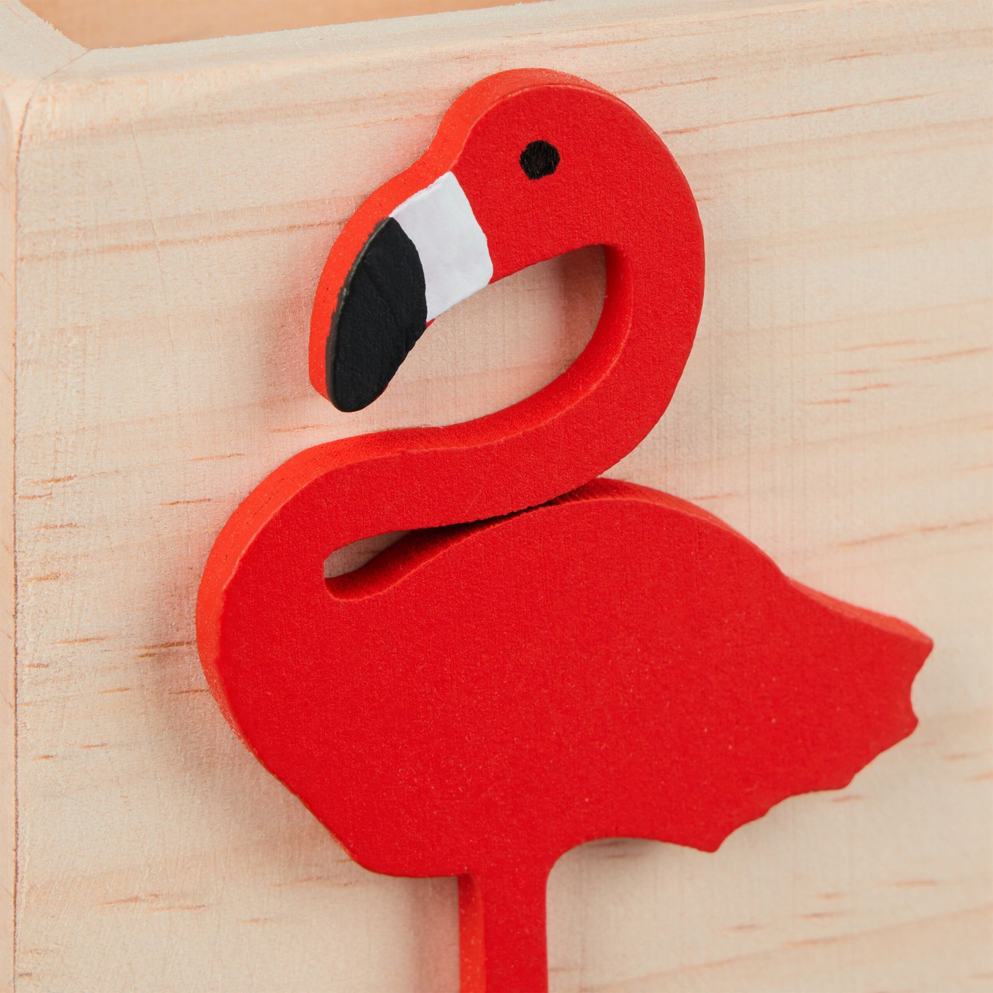 Stiftehalter Flamingo Hellbraun-Rot von Relaxdays