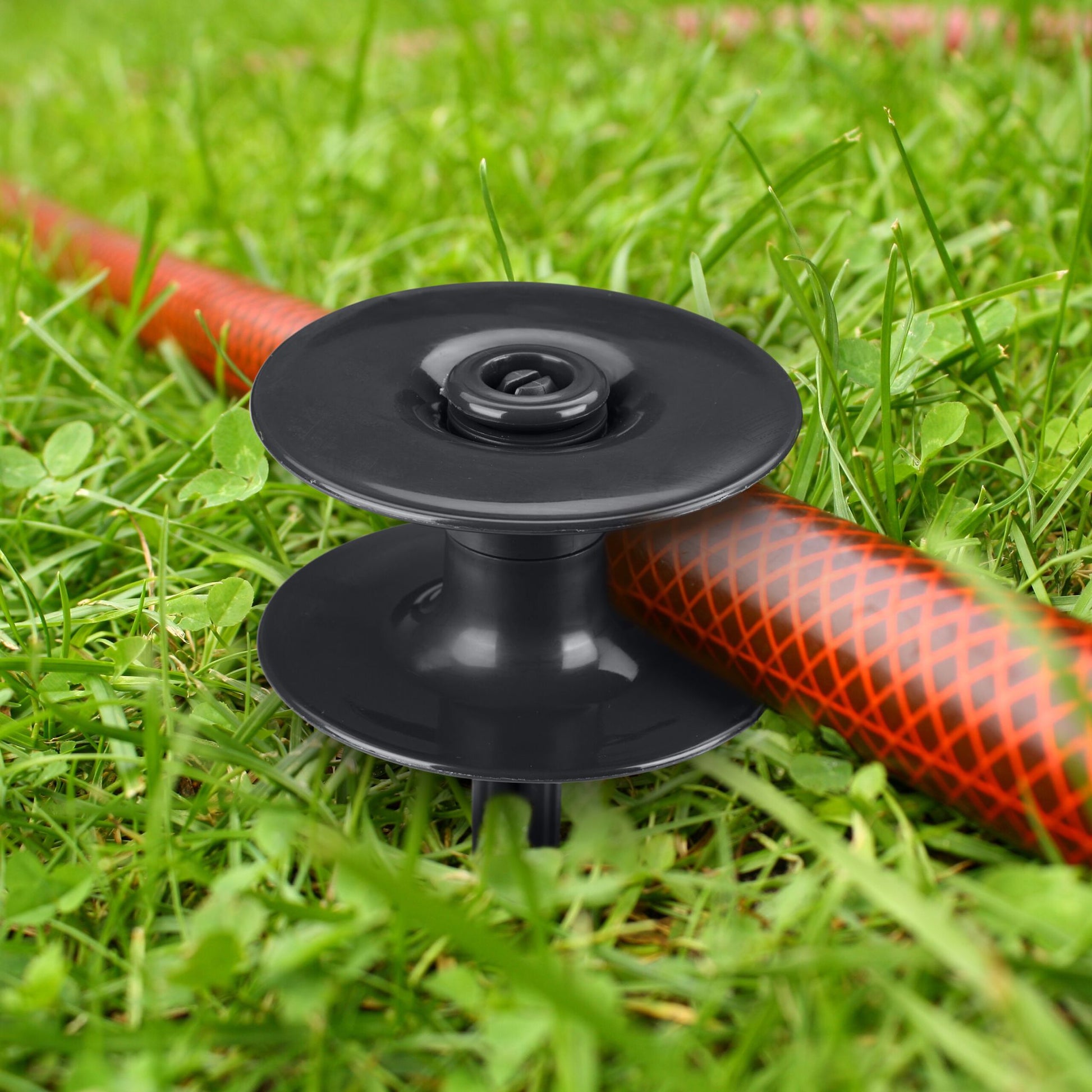 Schlauchführung Gartenschlauch 6er-Set Schwarz von Relaxdays