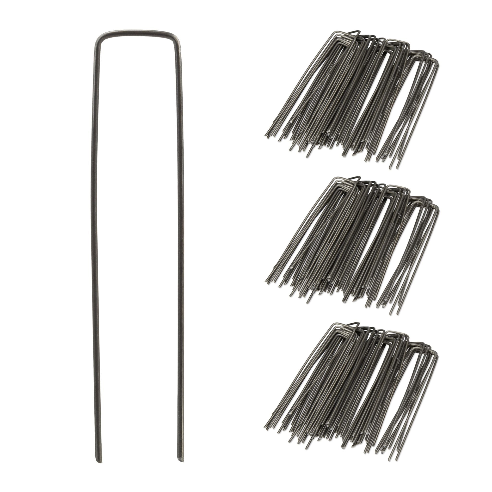 Erdanker 15cm 150er-Set Anthrazit von Relaxdays