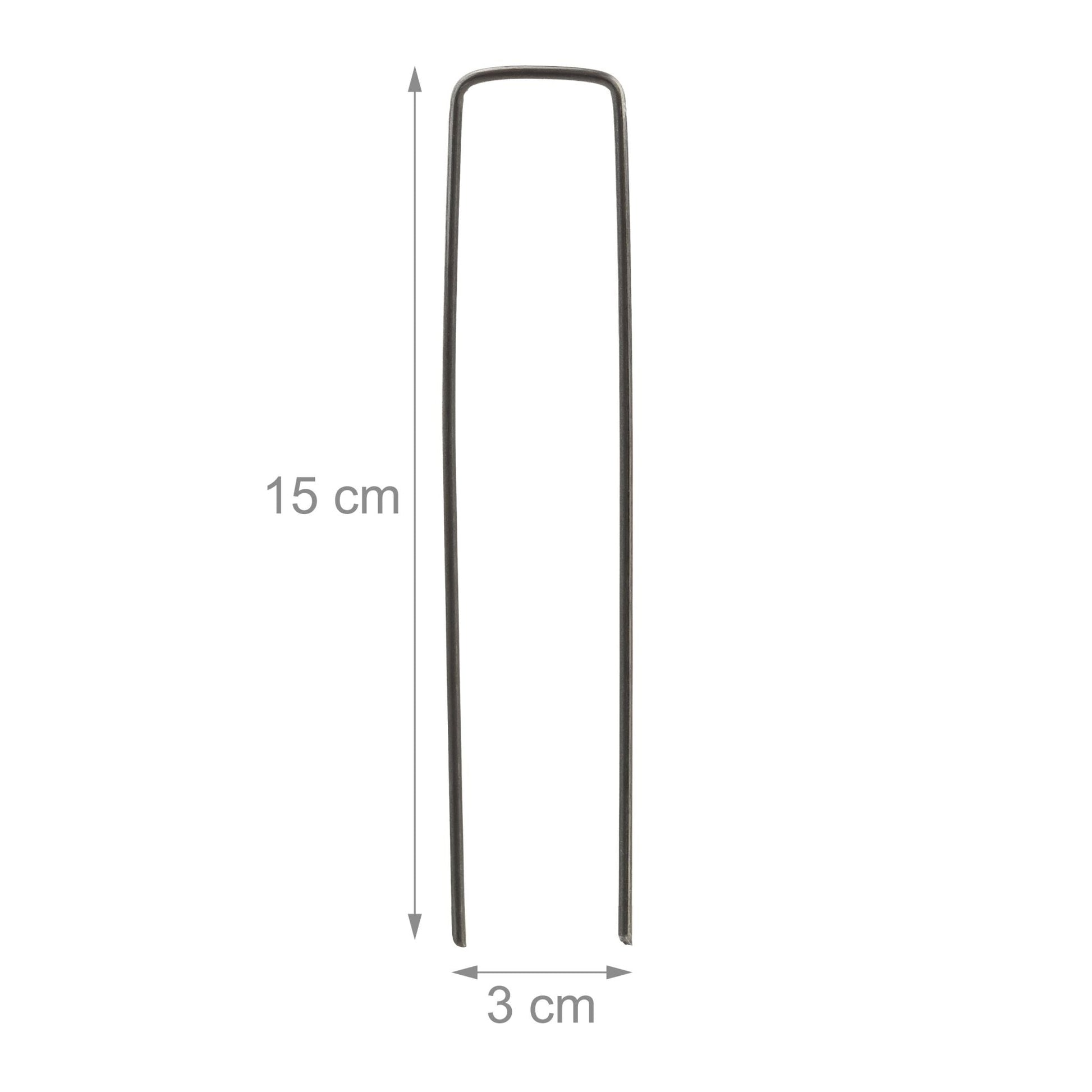 Erdanker 15cm 150er-Set Anthrazit von Relaxdays