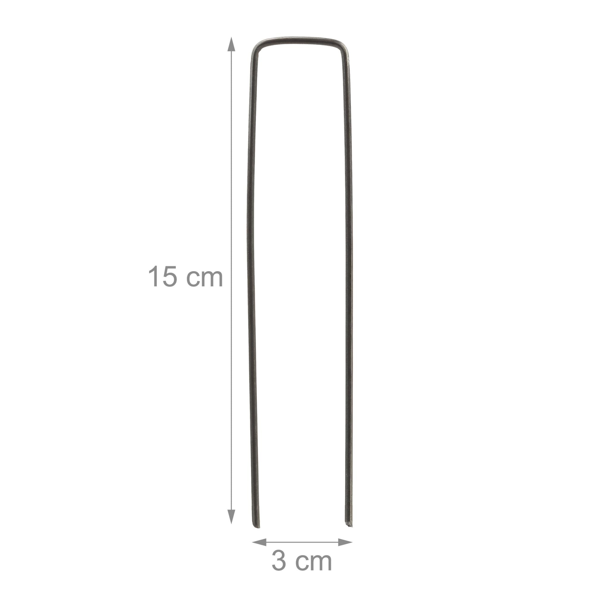 Erdanker 15cm 150er-Set Anthrazit von Relaxdays
